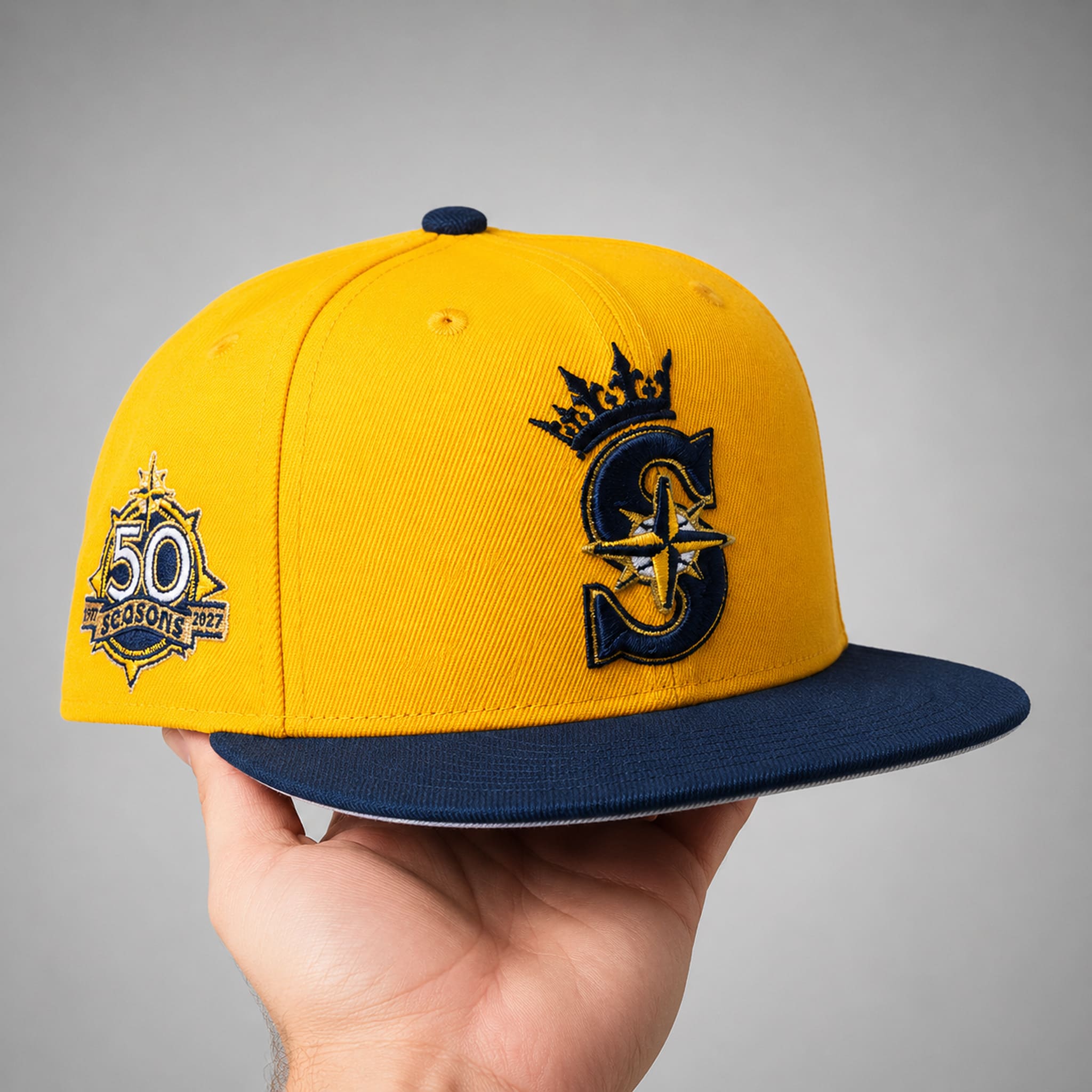 Mariners 50 Seasons Yellow Hat 3 Mariners 50 Seasons Yellow Hat 3
