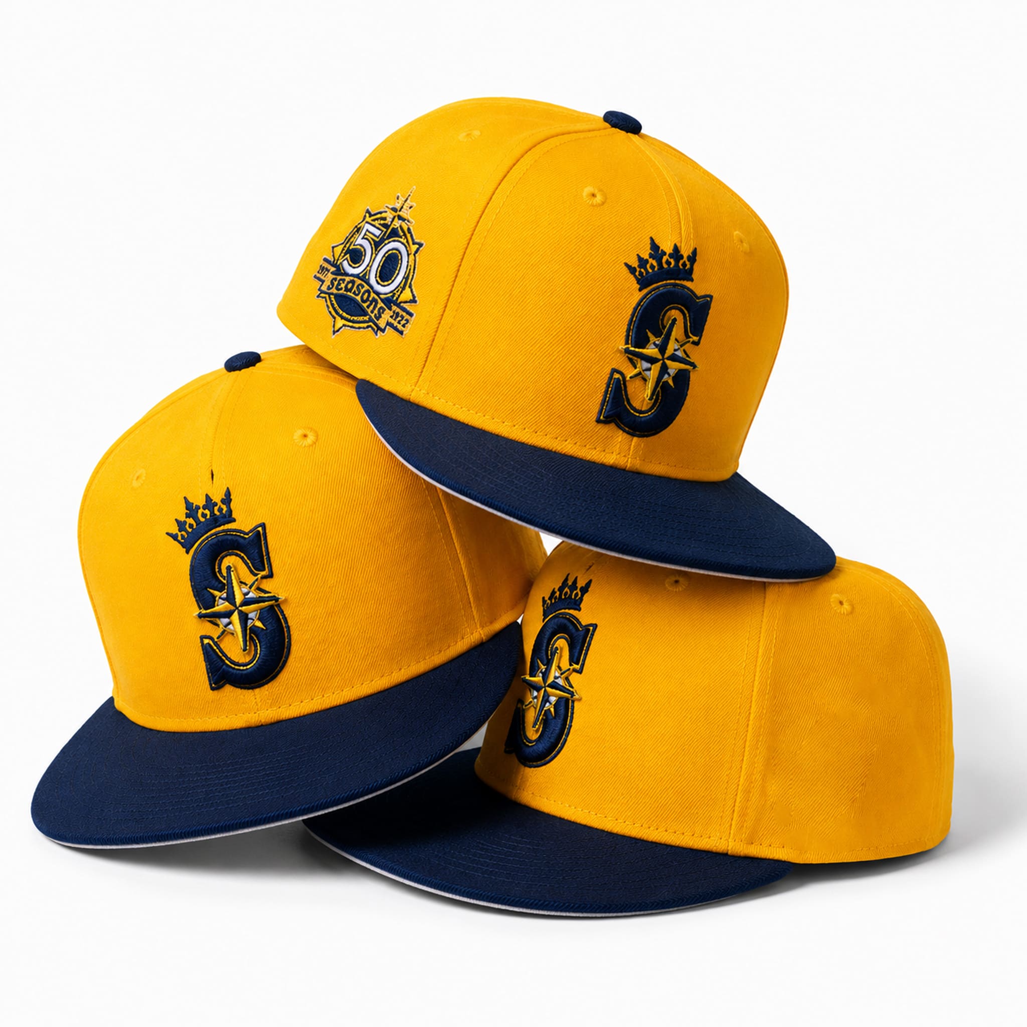 Mariners 50 Seasons Yellow Hat 4 Mariners 50 Seasons Yellow Hat 4