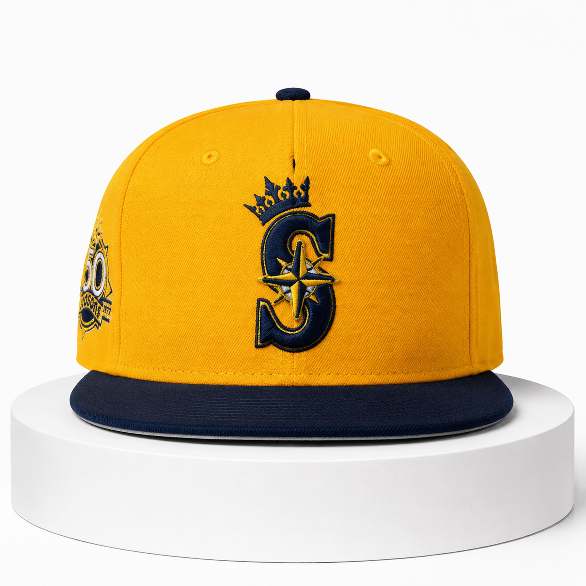 Mariners 50 Seasons Yellow Hat 5 Mariners 50 Seasons Yellow Hat