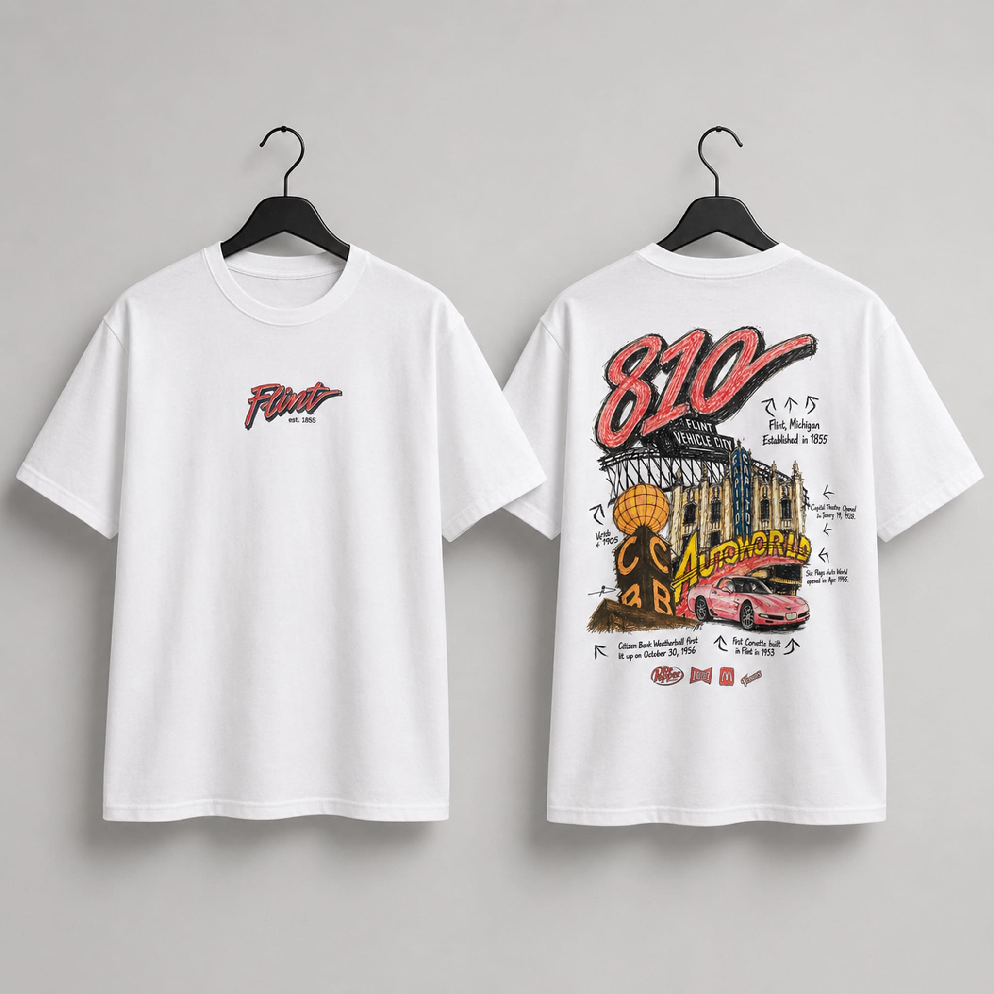 McDonald's 810 Day Meal Flint T-Shirt McDonald's 810 Day Meal Flint T-Shirt