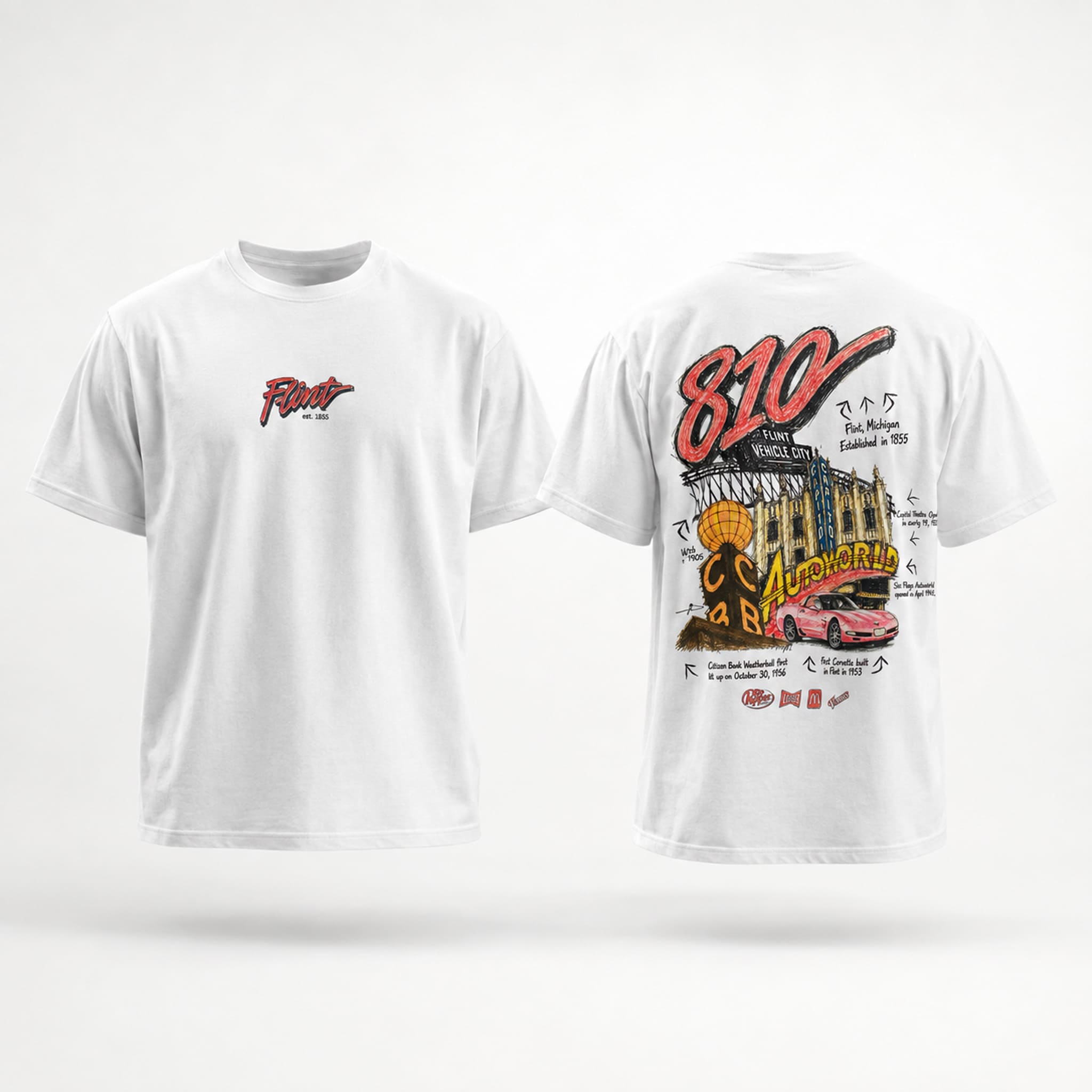 McDonald's 810 Day Meal Flint T-Shirt 2 McDonalds 810 Day Meal Flint T Shirt 2