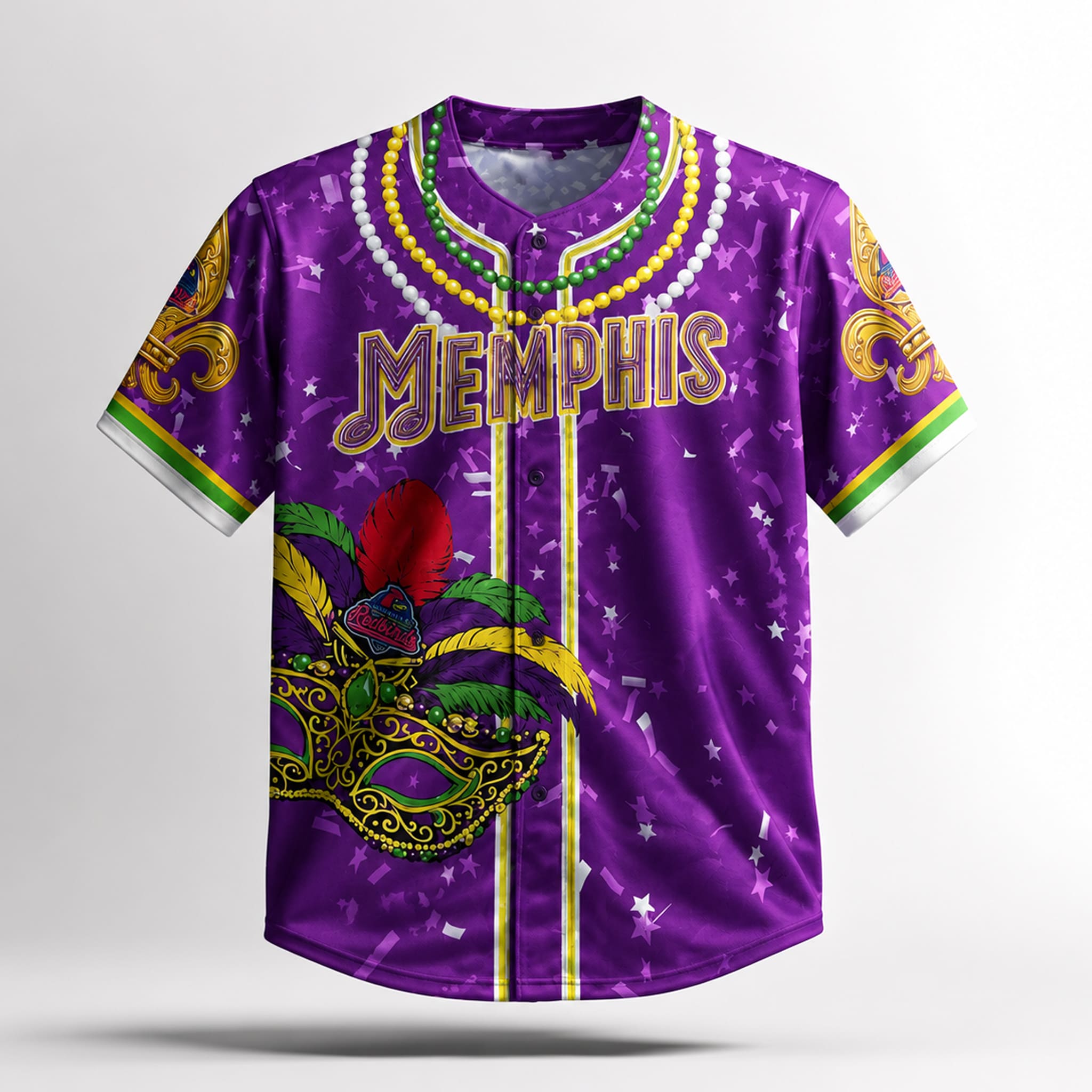 2026 Memphis Redbirds Mardi Gras Jersey Giveaway 5 Memphis Redbirds Mardi Gras Jersey Giveaway 2026
