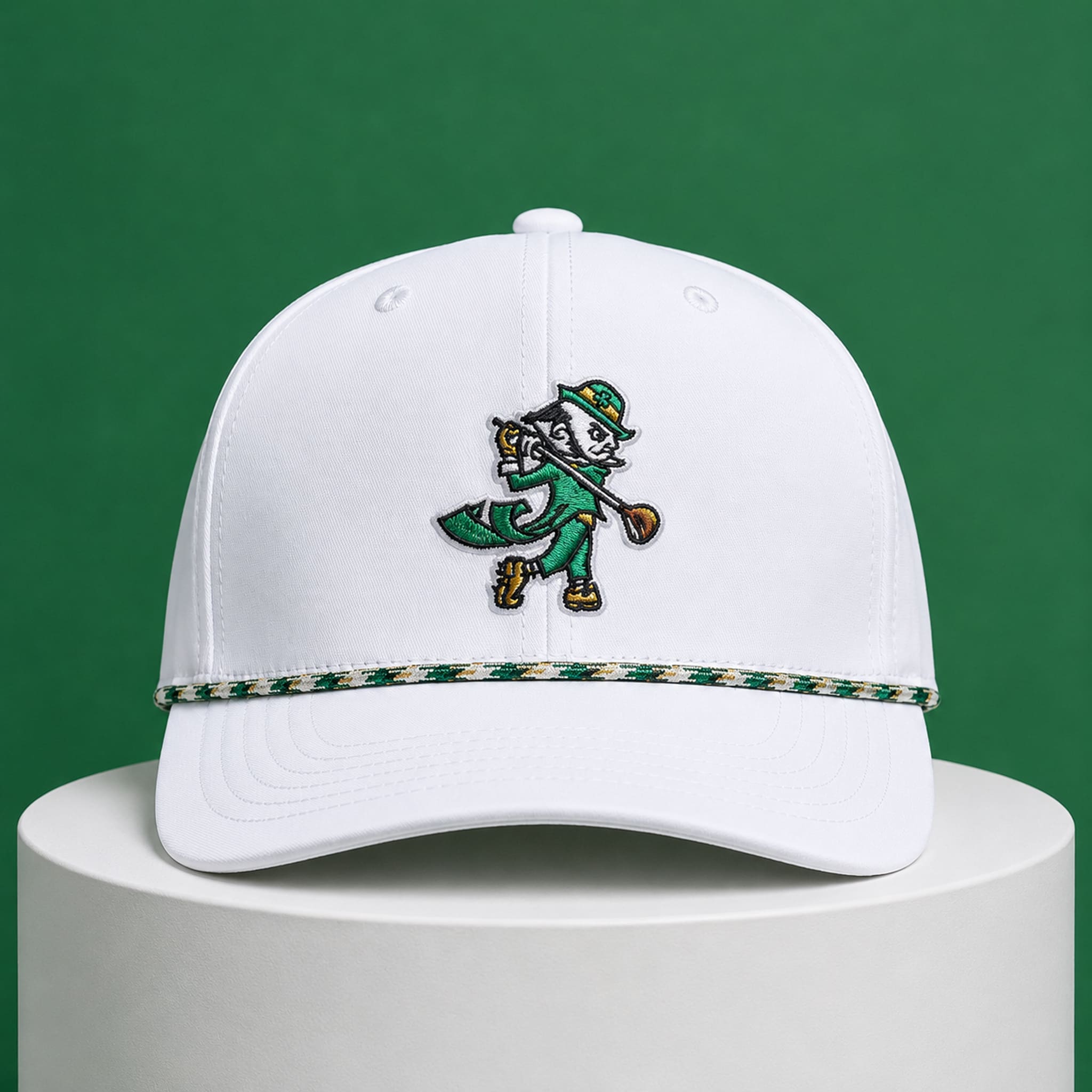 Notre Dame Leprechaun Swing Golf Rope Hat 2 Notre Dame Leprechaun Swing Golf Rope Hat 2