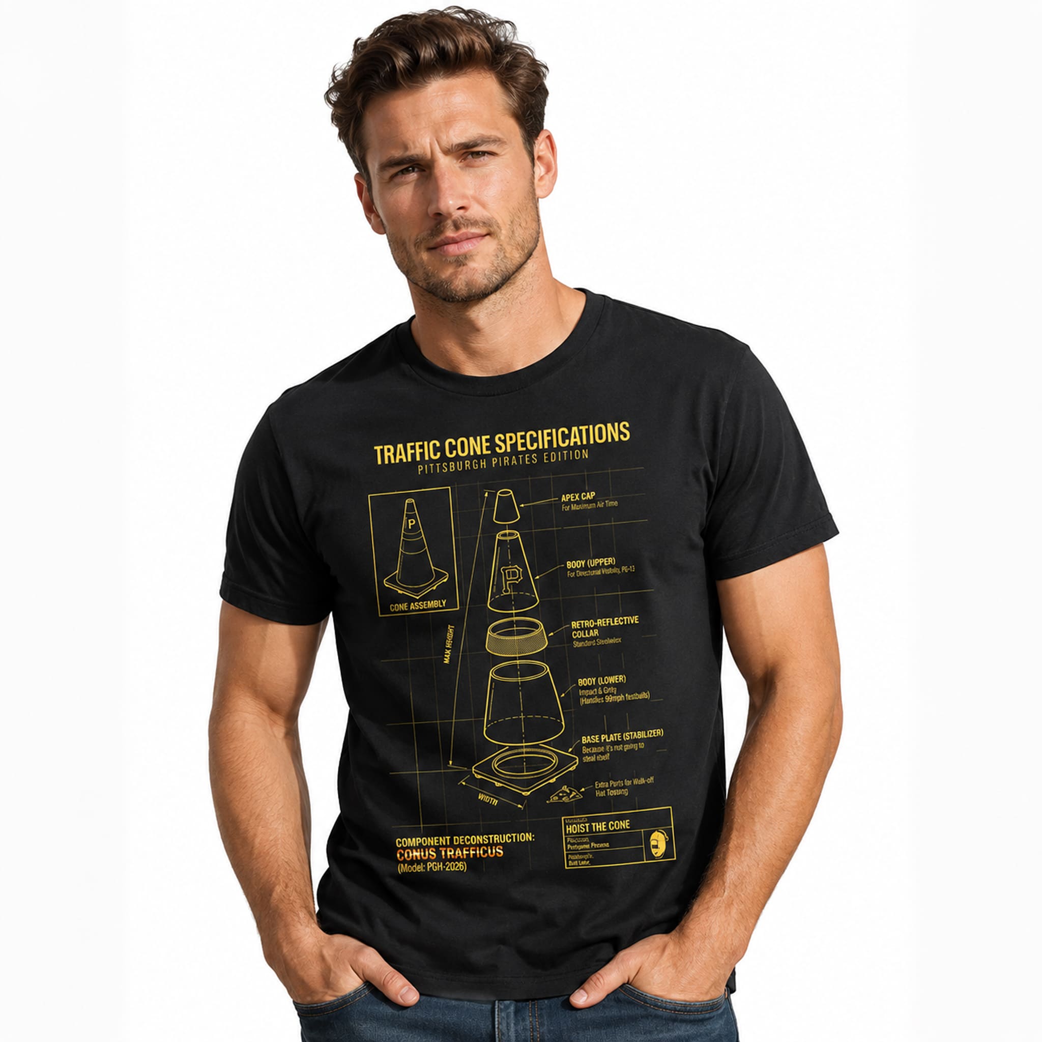 Pittsburgh Pirates Traffic Cone Specification Shirt Giveaway 2026 2 Pittsburgh Pirates Traffic Cone Specification Shirt Giveaway 2026 3