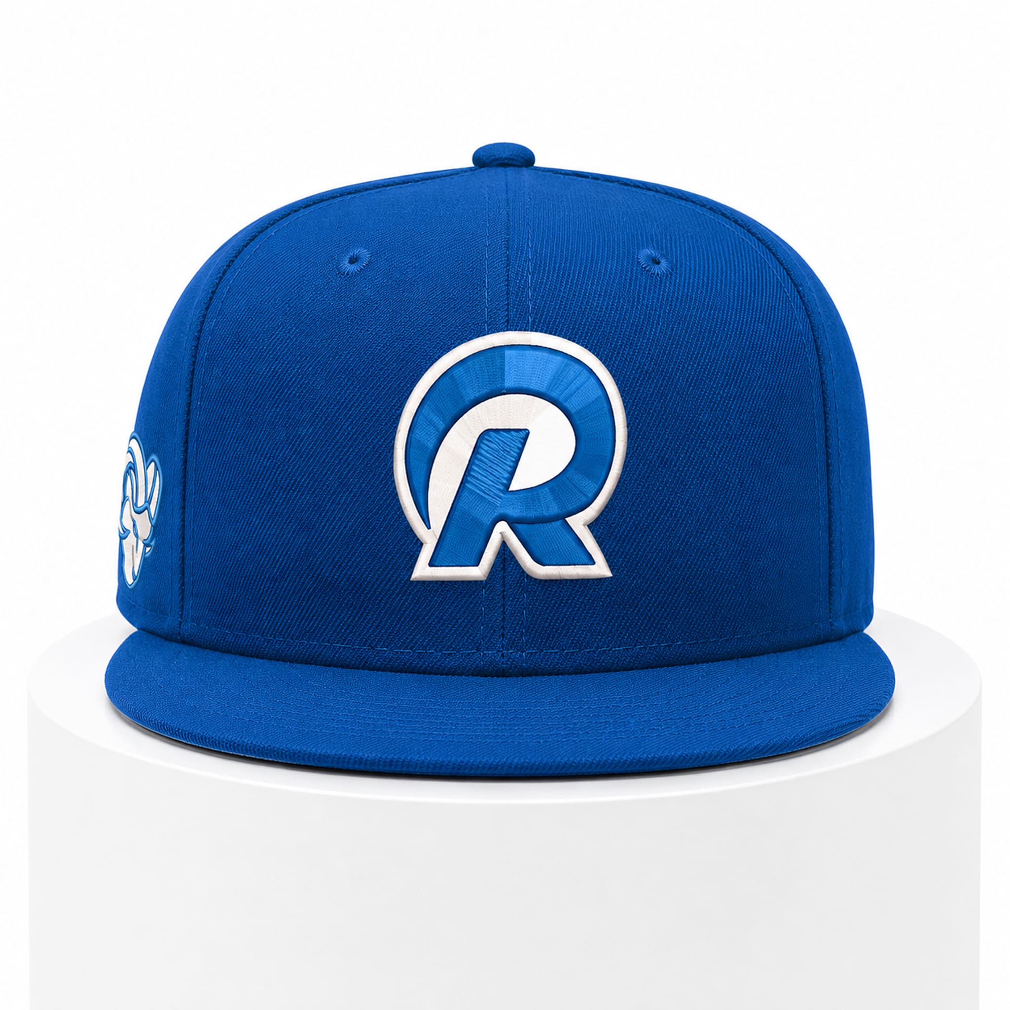 Rams Fearsome White Royal Hat 1 Rams Fearsome White Royal Hat 1