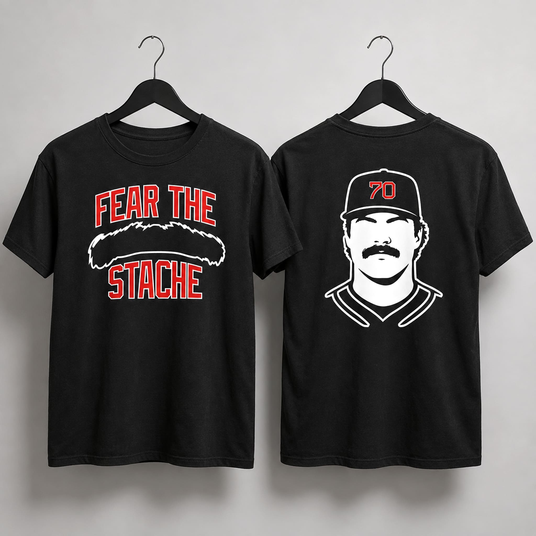 Red Sox Chad Tracy Fear The Stache Shirt 2 Red Sox Chad Tracy Fear The Stache Shirt 3