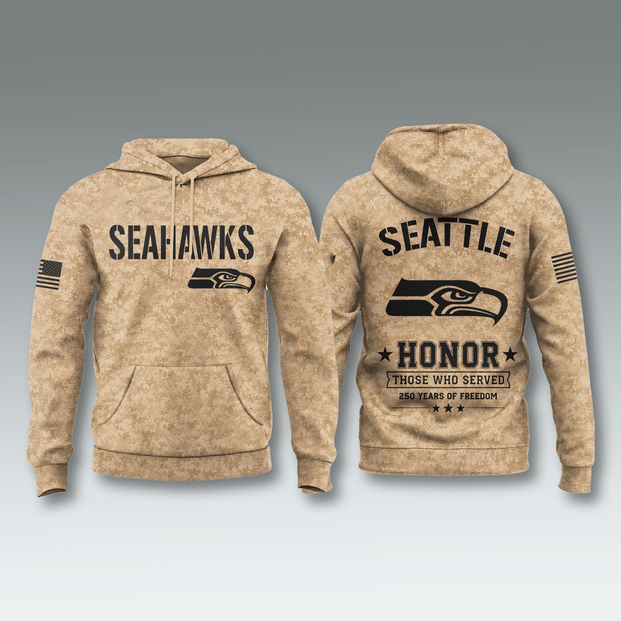 Seahawks USA 250 Veterans Day Camo Hoodie 1 Seahawks USA 250 Veterans Day Camo Hoodie 1