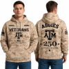 Texas A&M Aggies 250 Years of Freedom Veteran Camo Hoodie 6 Texas AM Aggies Years of Freedom Veteran Camo Hoodie 1