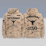 Texas Longhorns USA 250 Veterans Day Camo Hoodie