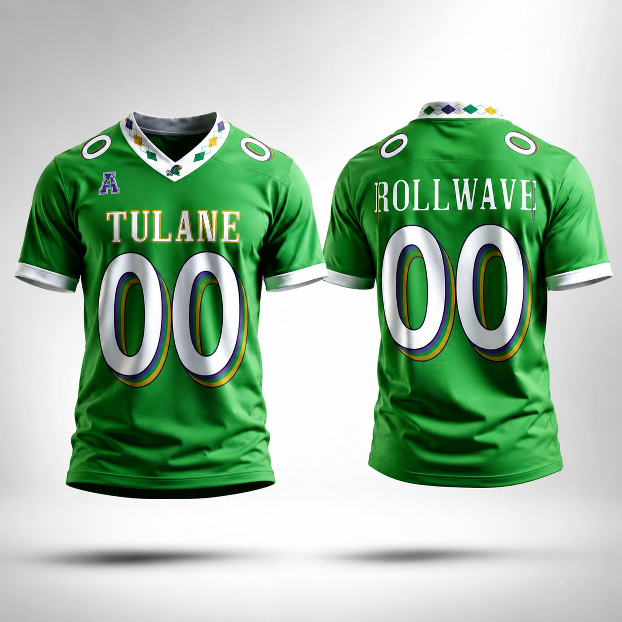 Tulane Green Wave Mardi Gras City Edition Jersey 2026 1 Tulane Green Wave Mardi Gras City Edition Jersey 2026 2