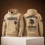 Vikings USA 250 Veterans Day Camo Hoodie