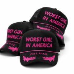 Worst Girl In America Pink Hat