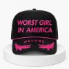 Worst Girl In America Pink Hat 6 Worst Girl In America Deluxe Pink Hat 3