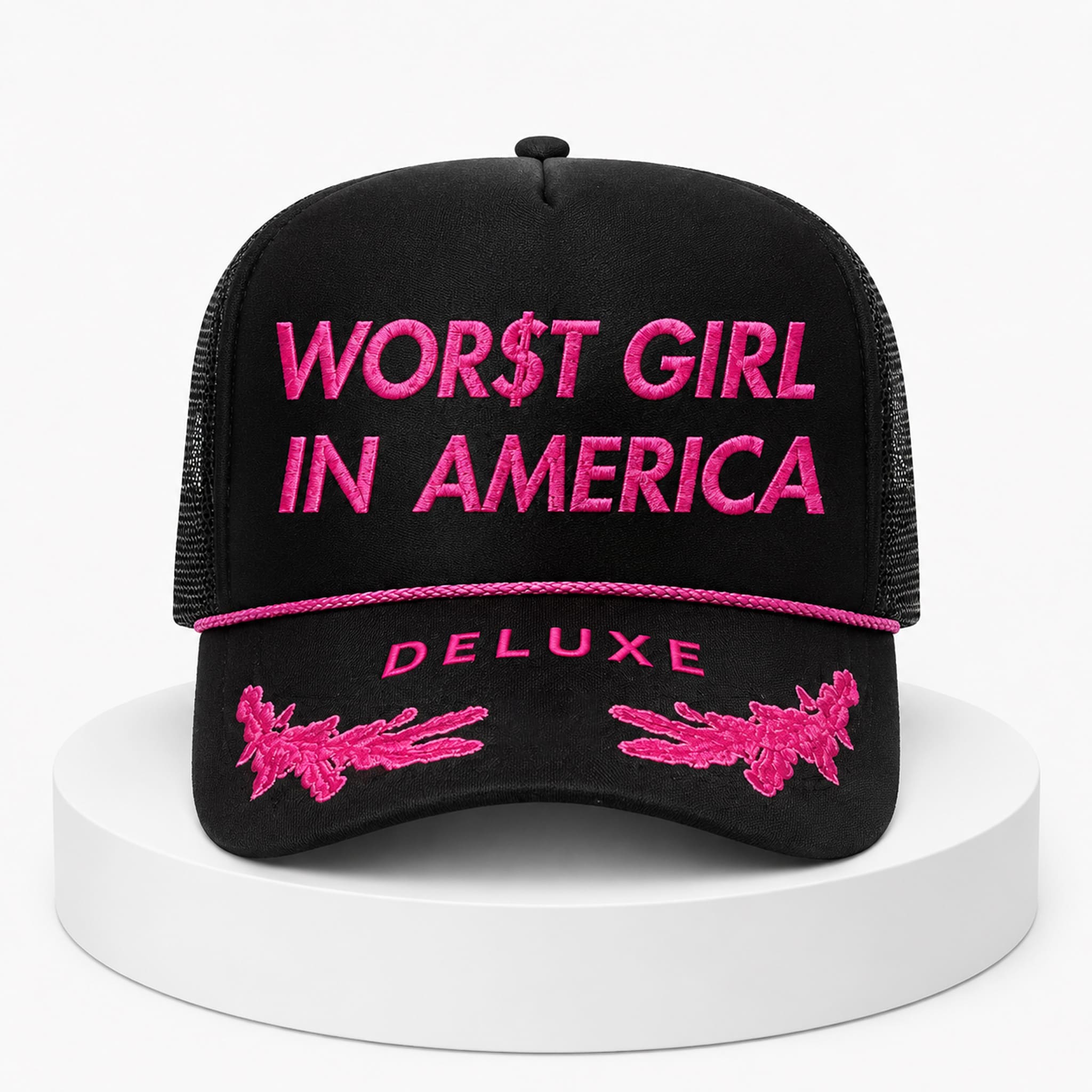 Worst Girl In America Pink Hat 3 Worst Girl In America Deluxe Pink Hat 3