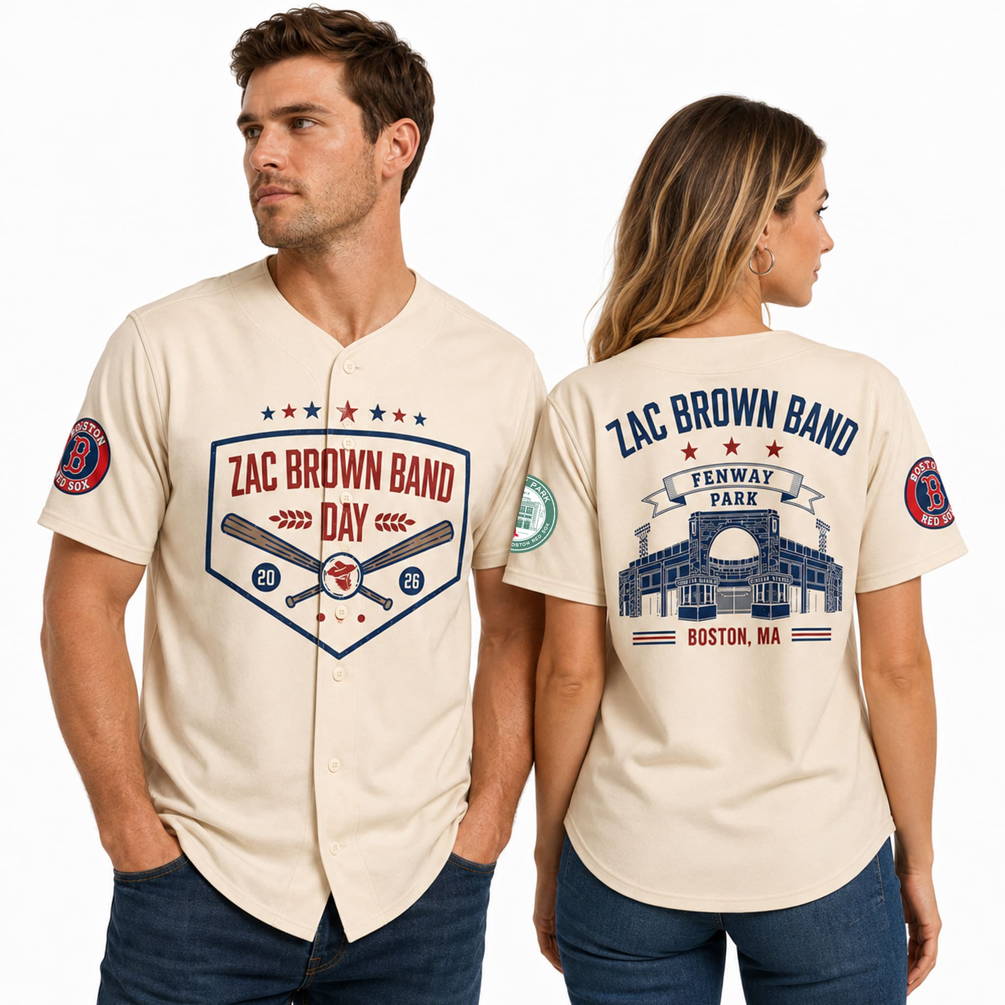 Zac Brown Red Sox 2026 Jersey 1 Zac Brown Red Sox 2026 Jersey 1