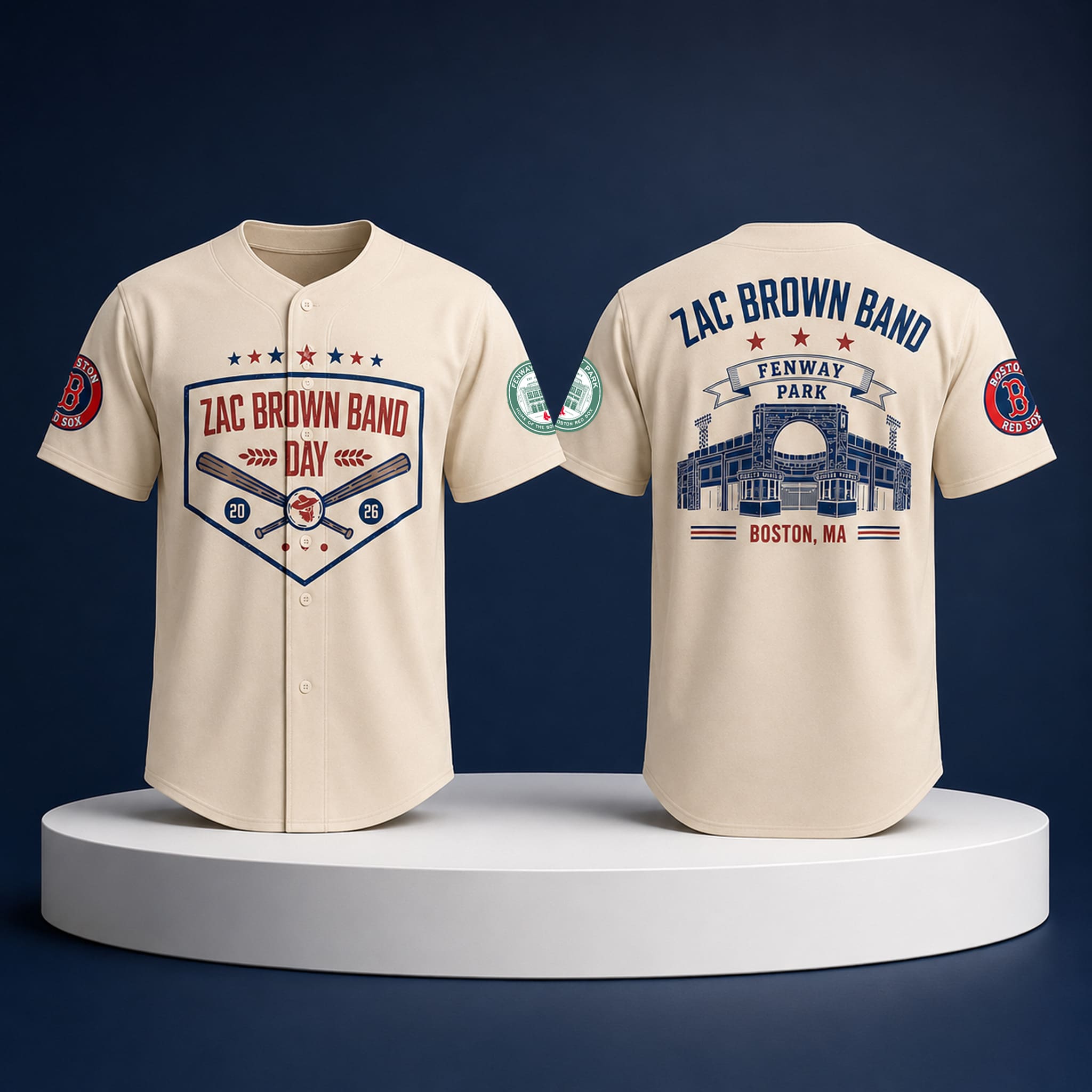 Zac Brown Red Sox 2026 Jersey Zac Brown Red Sox 2026 Jersey