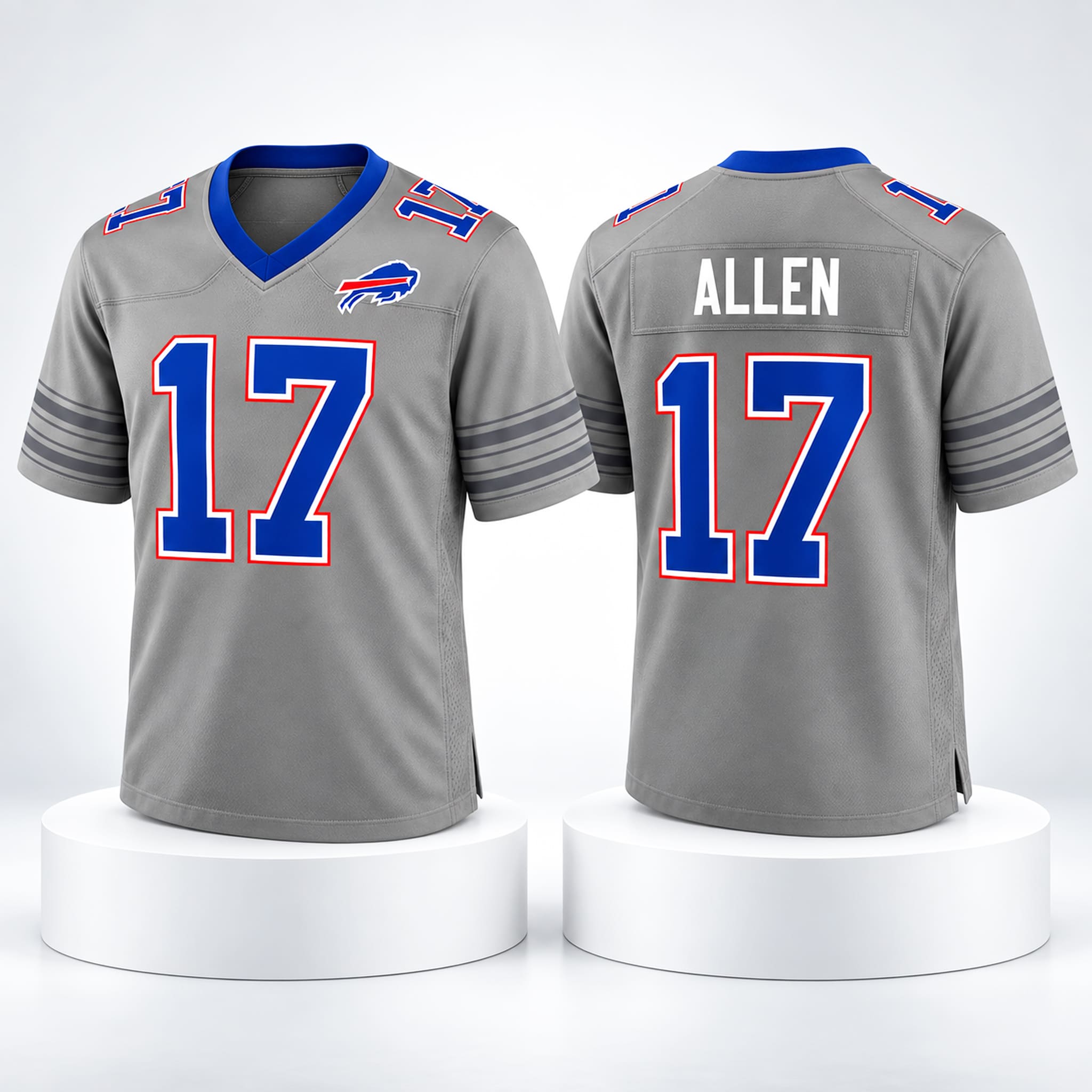 2026 Bills Rivalry Nickel City Grey Jersey 3 2026 Bills Rivalry Nickel City Grey Jersey 3