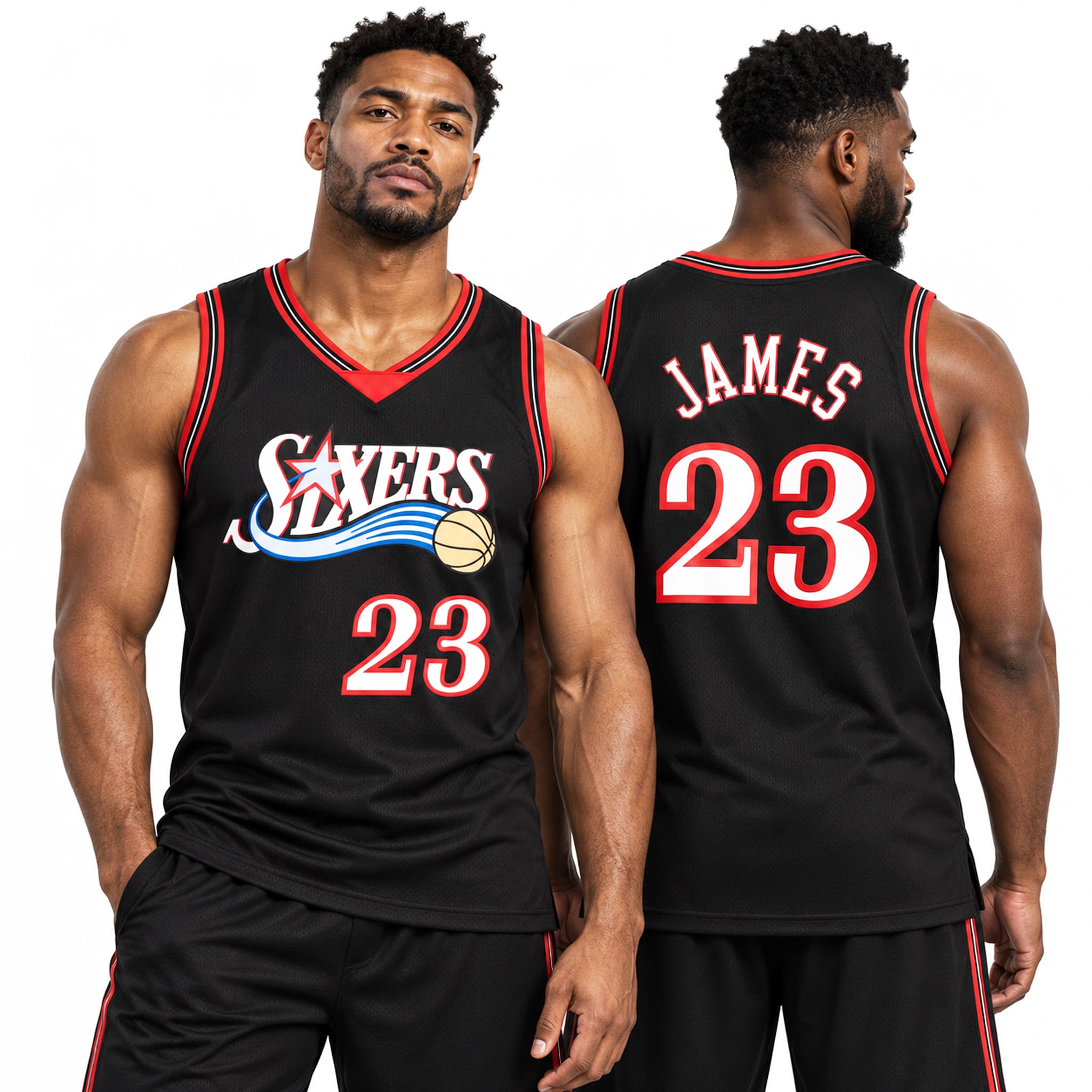 2026 Black Lebron Sixers Jersey 1 2026 Black Lebron Sixers Jersey 1