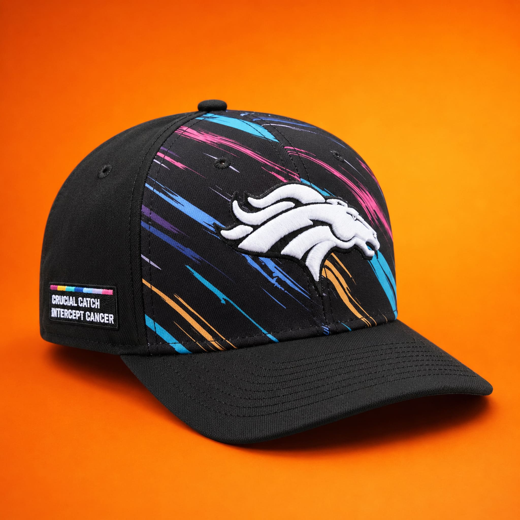 2026 Broncos Crucial Catch Cancer Hat 1 2026 Broncos Crucial Catch Cancer Hat 1