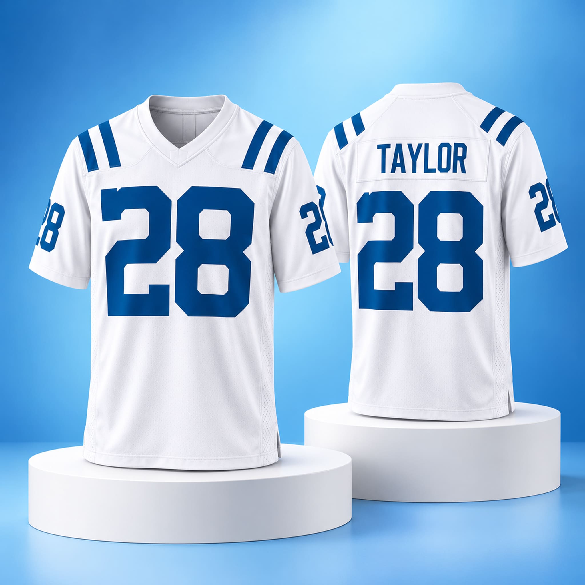 2026 Colts Jonathan Taylor White Jersey 1 2026 Colts Jonathan Taylor White Jersey 1