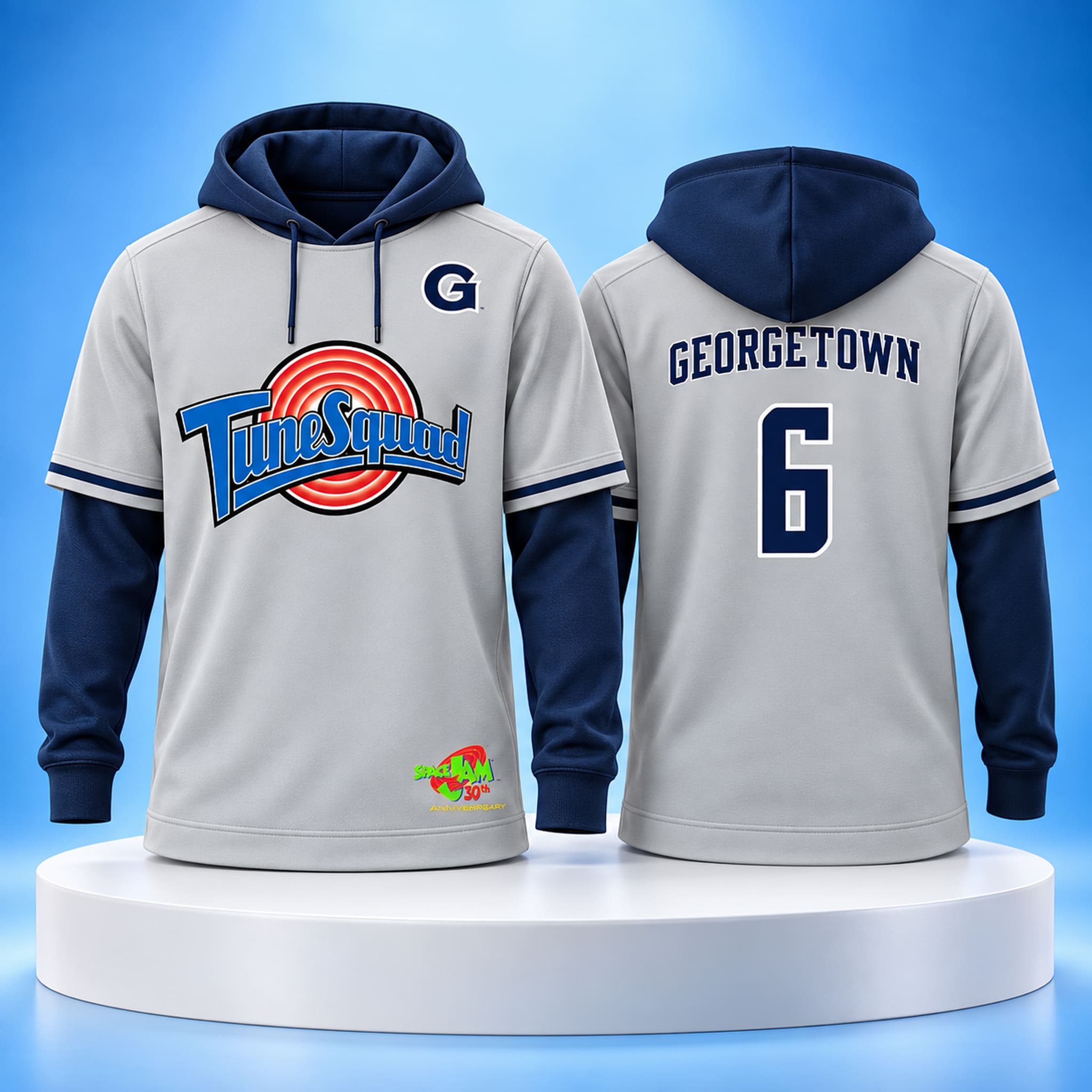 2026 Georgetown Hoyas Space Jam Tune Squad Jersey Hoodie Giveaway 3 2026 Georgetown Hoyas Space Jam Tune Squad Jersey Hoodie Giveaway 3