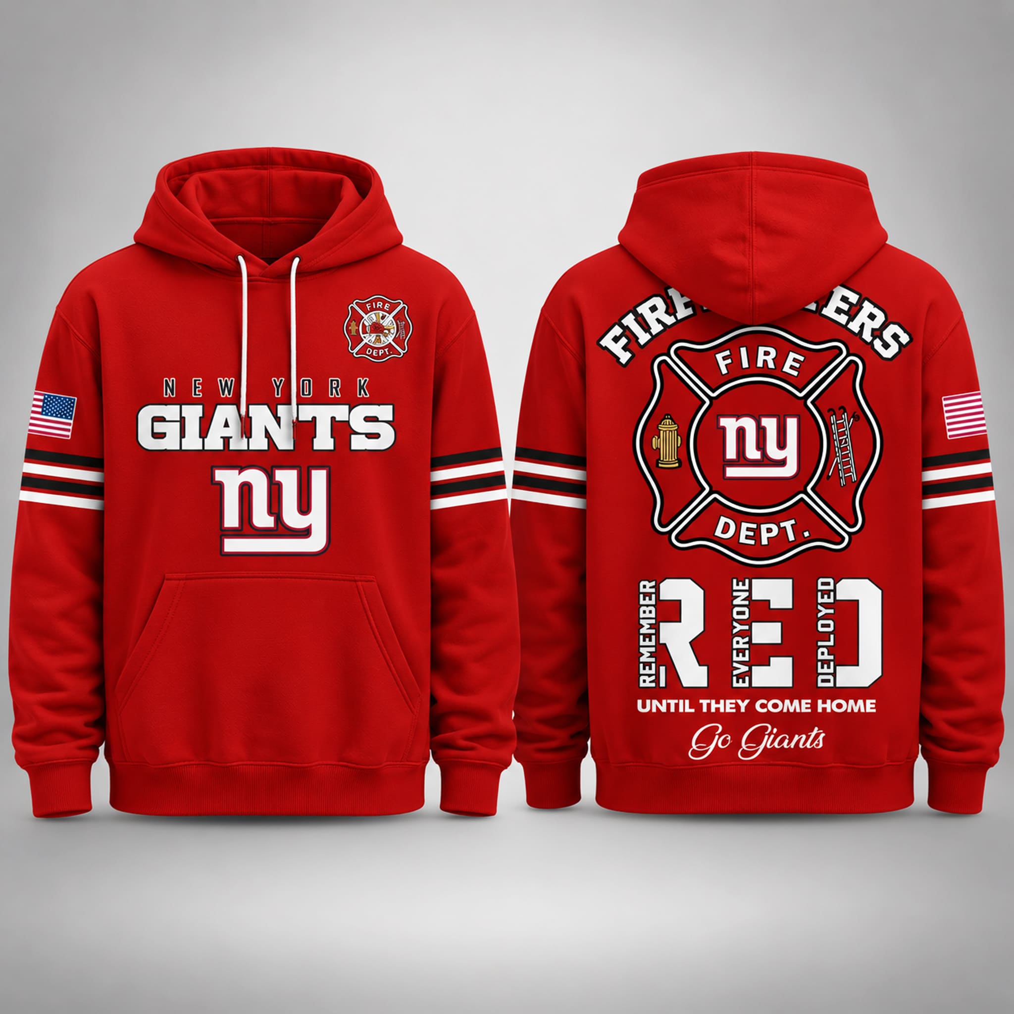 2026 Giants Firefighters Appreciation Hoodie 2 2026 Giants Firefighters Appreciation Hoodie 2