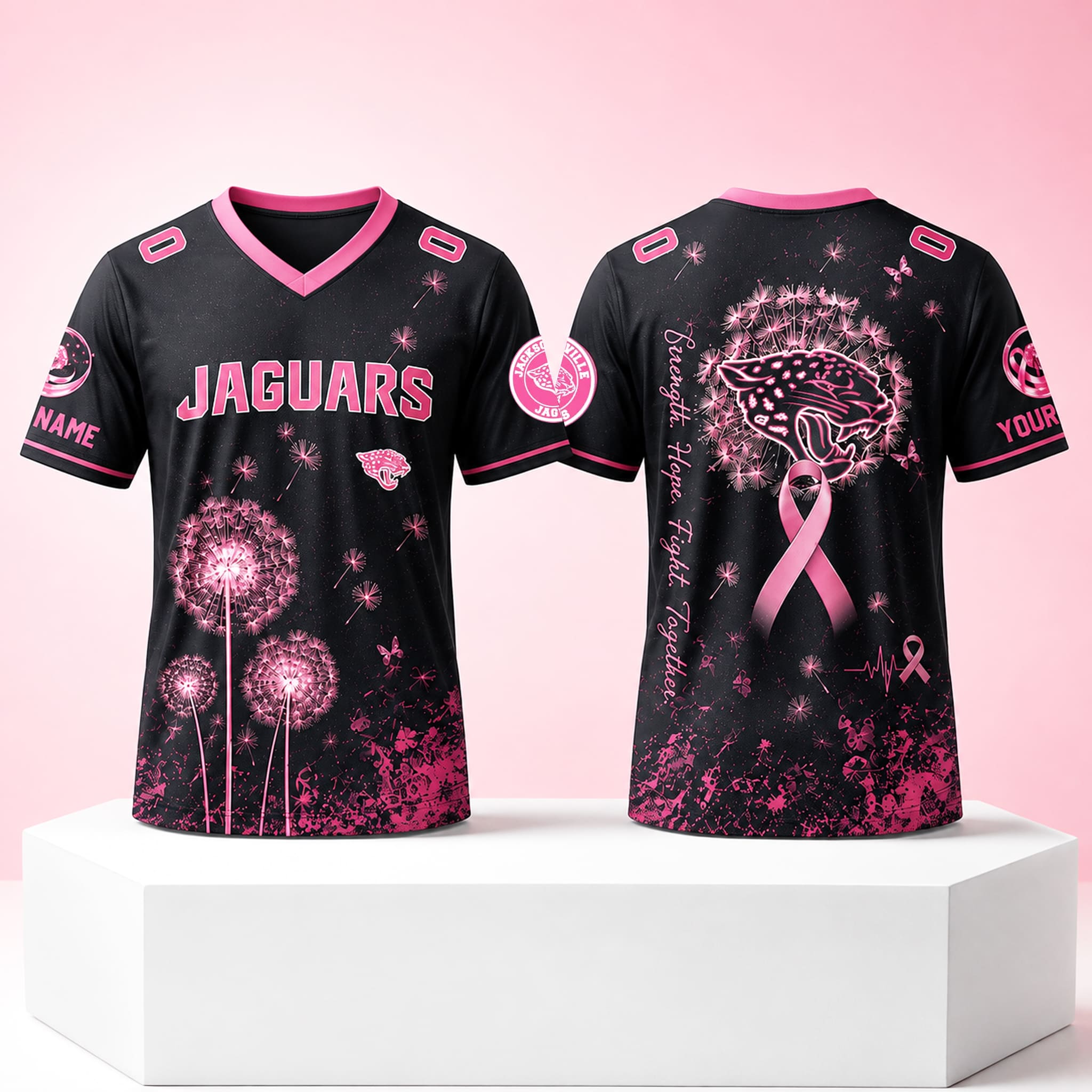 2026 Jaguars Breast Cancer Awareness Football Jersey 1 2026 Jaguars Breast Cancer Awareness Football Jersey 1
