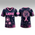 シャツ Breast Cancer Awareness Football Jersey 2026 Lions Breast Cancer Awareness Football Jersey