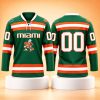 2026 Miami Hurricanes Hockey Jersey Custom 1