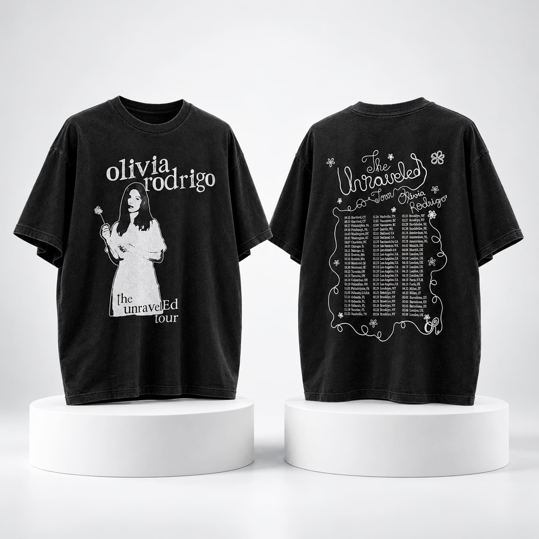 2026 Olivia Rodrigo Unraveled Dandelion Tour Shirt 2 2026 Olivia Rodrigo Unraveled Dandelion Tour Shirt 2