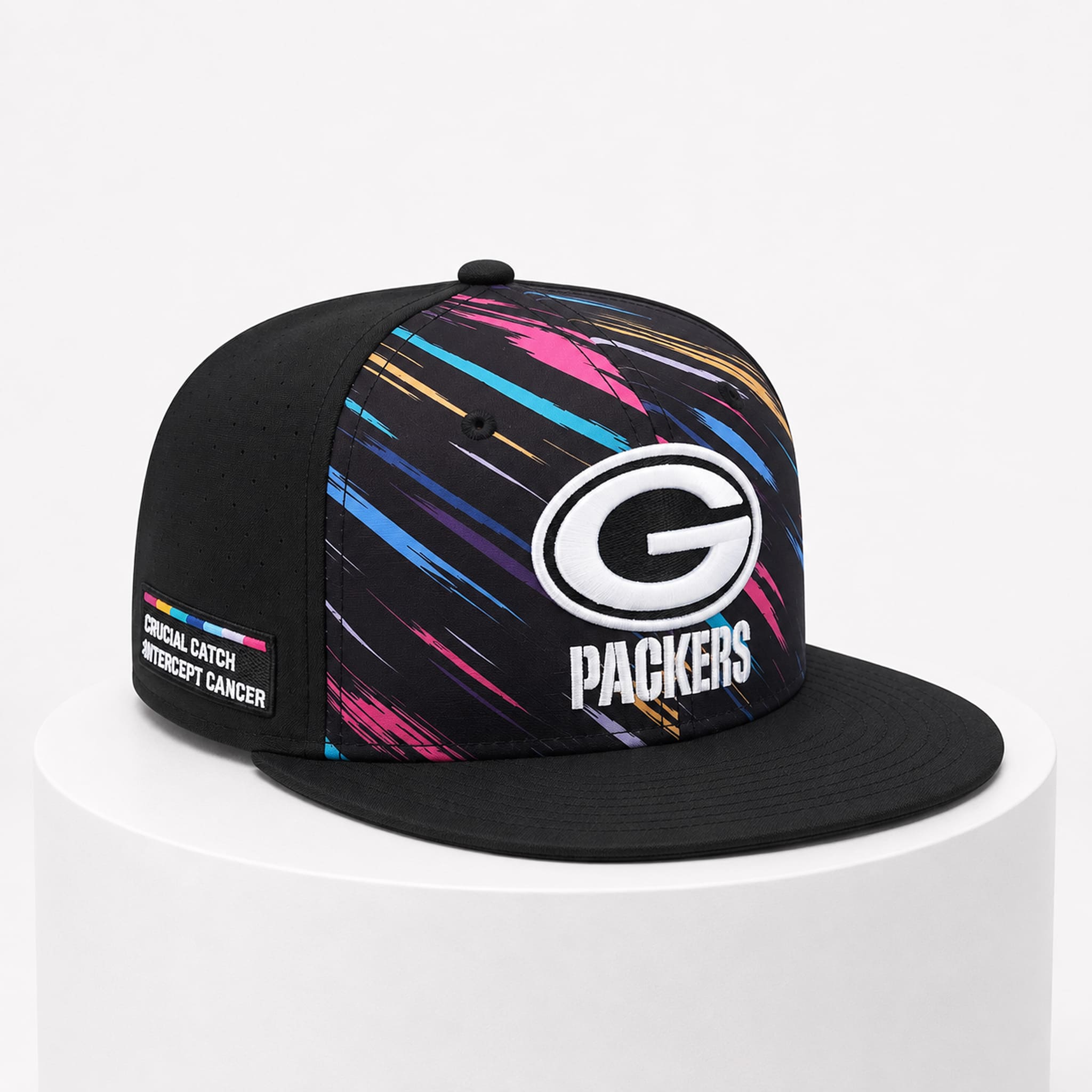 2026 Packers Crucial Catch Cancer Hat 1 2026 Packers Crucial Catch Cancer Hat 1