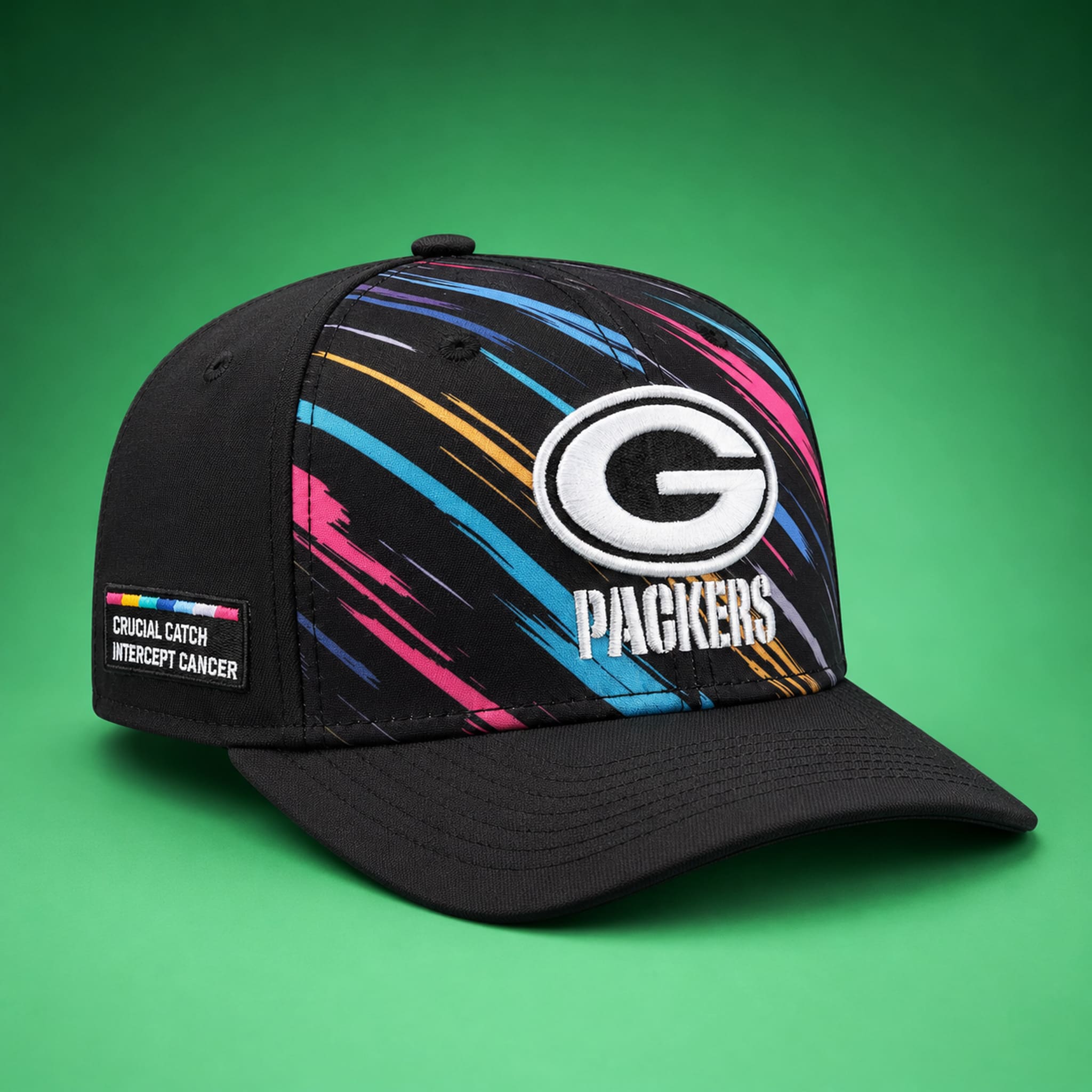 2026 Packers Crucial Catch Cancer Hat