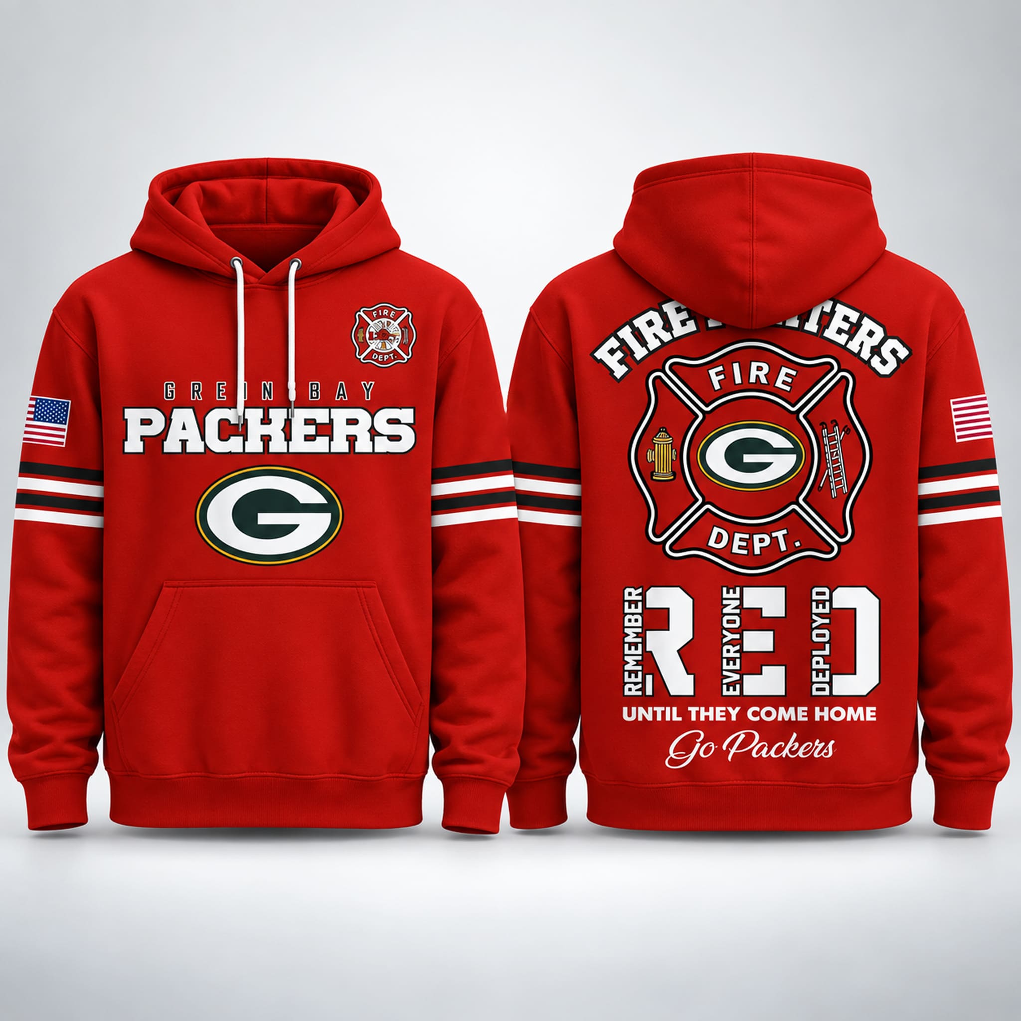 2026 Packers Firefighters Appreciation Hoodie 1 2026 Packers Firefighters Appreciation Hoodie 1