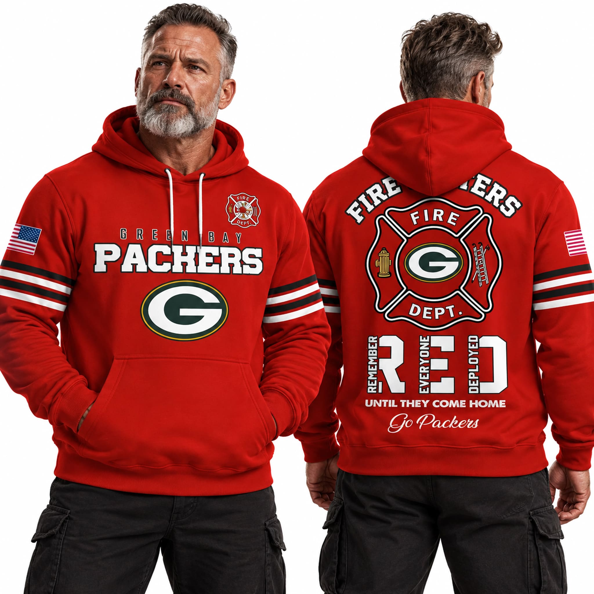 2026 Packers Firefighters Appreciation Hoodie 3 2026 Packers Firefighters Appreciation Hoodie 3