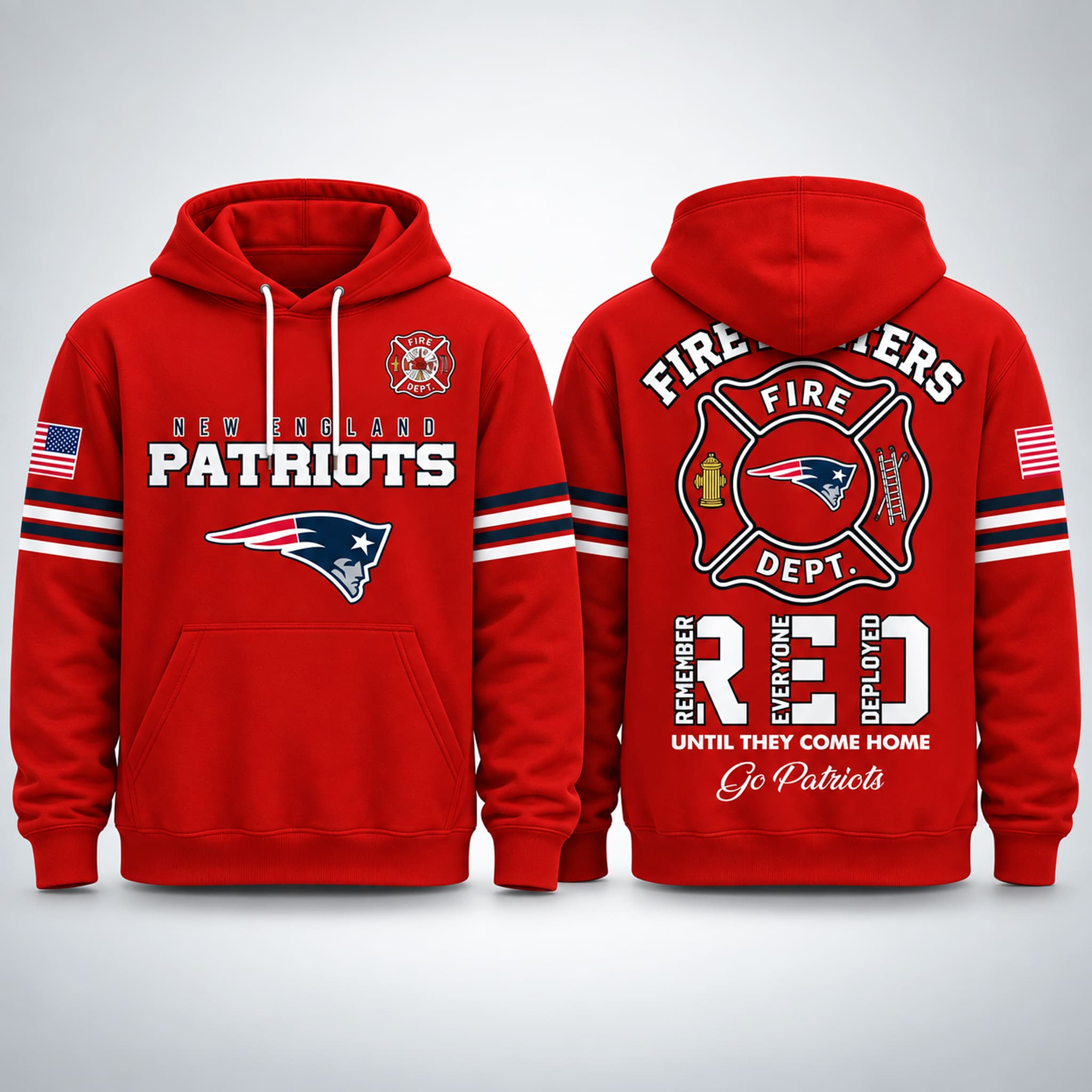 2026 Patriots Firefighters Appreciation Hoodie 1 2026 Patriots Firefighters Appreciation Hoodie 1