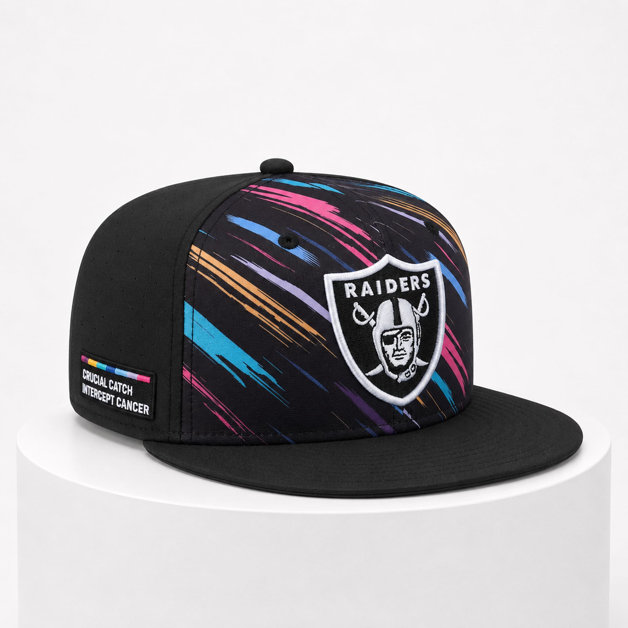 2026 Raiders Crucial Catch Cancer Hat 3 2026 Raiders Crucial Catch Cancer Hat 3