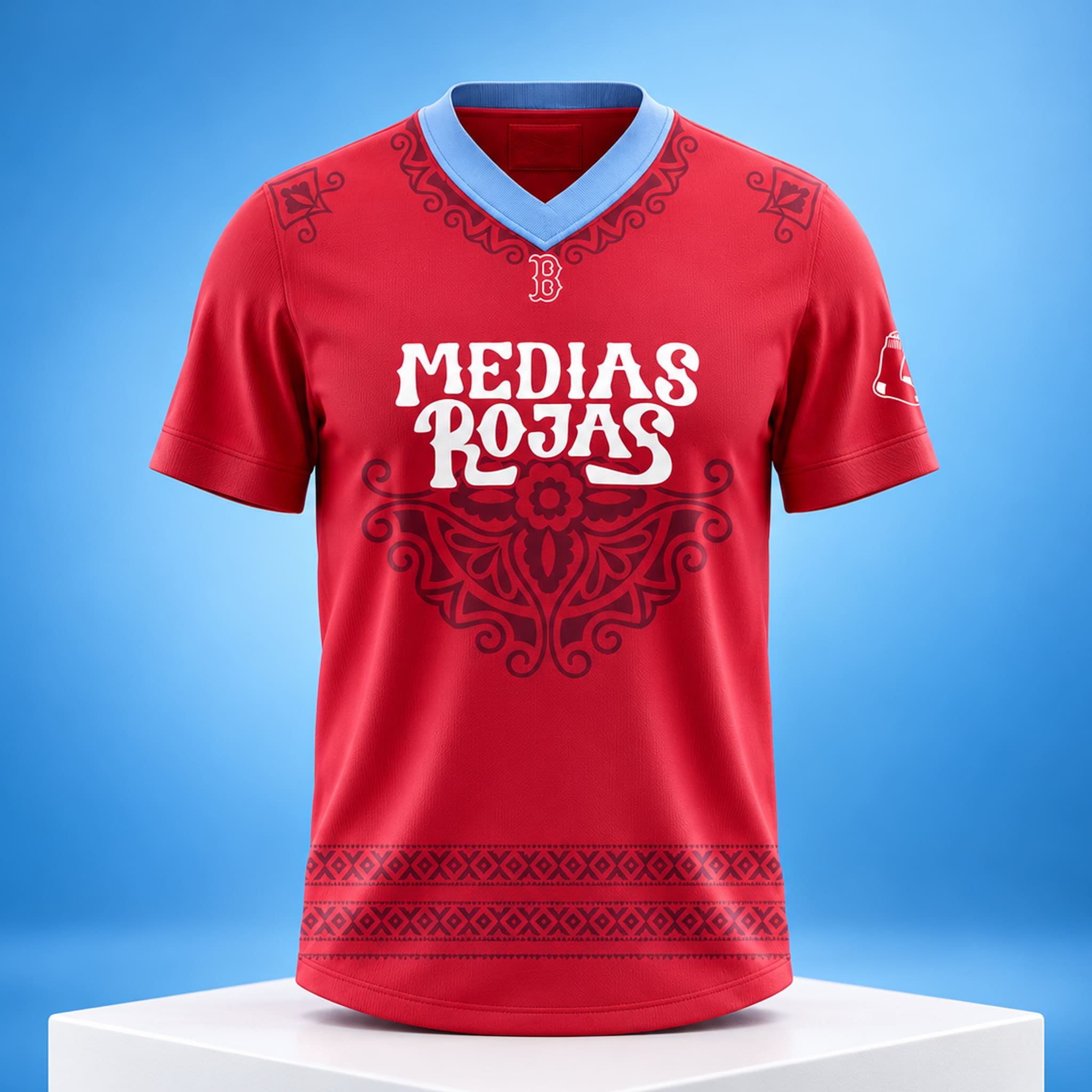 2026 Red Sox Hispanic Celebration Soccer Jersey 1 2026 Red Sox Hispanic Celebration Soccer Jersey 1