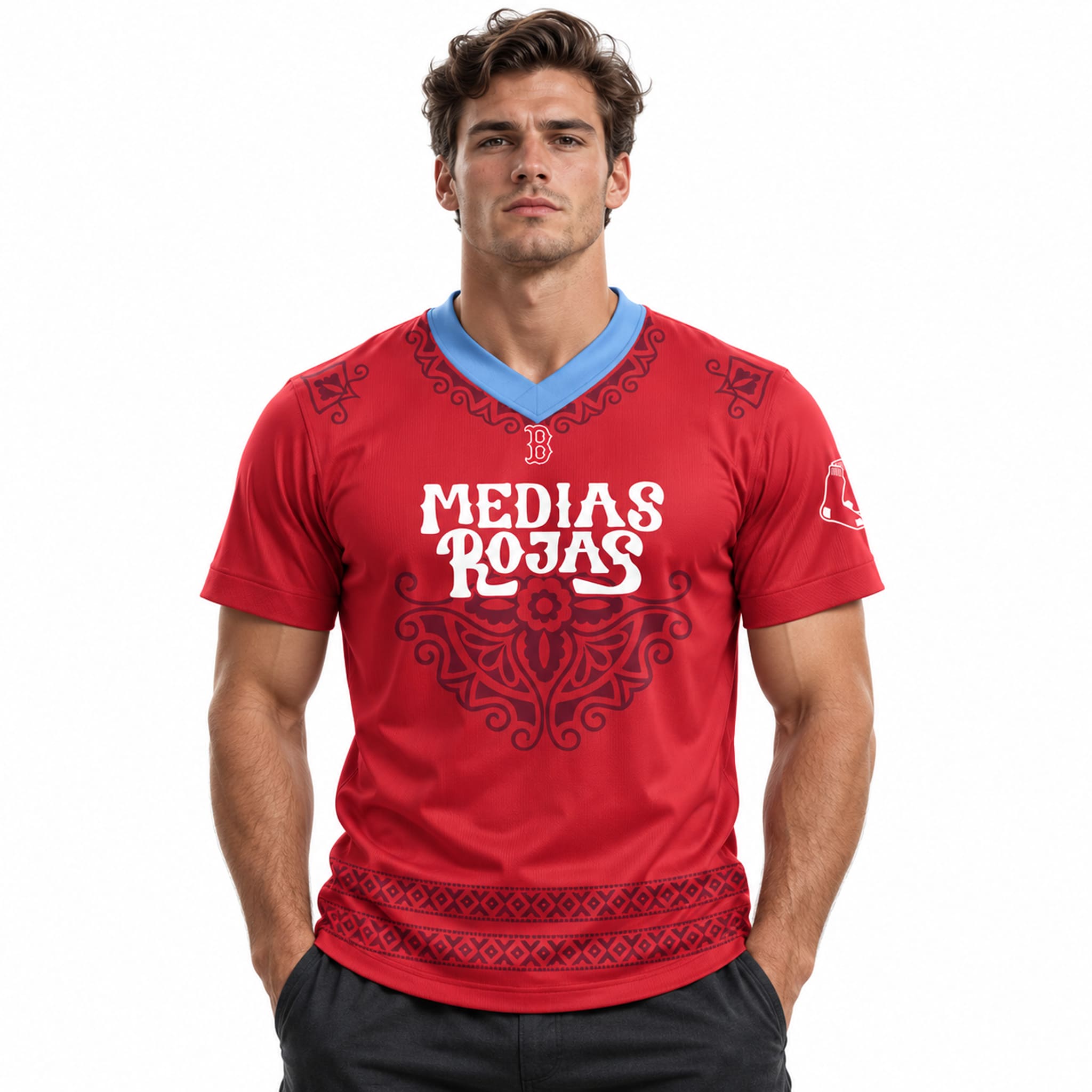 2026 Red Sox Hispanic Celebration Soccer Jersey 2 2026 Red Sox Hispanic Celebration Soccer Jersey 2