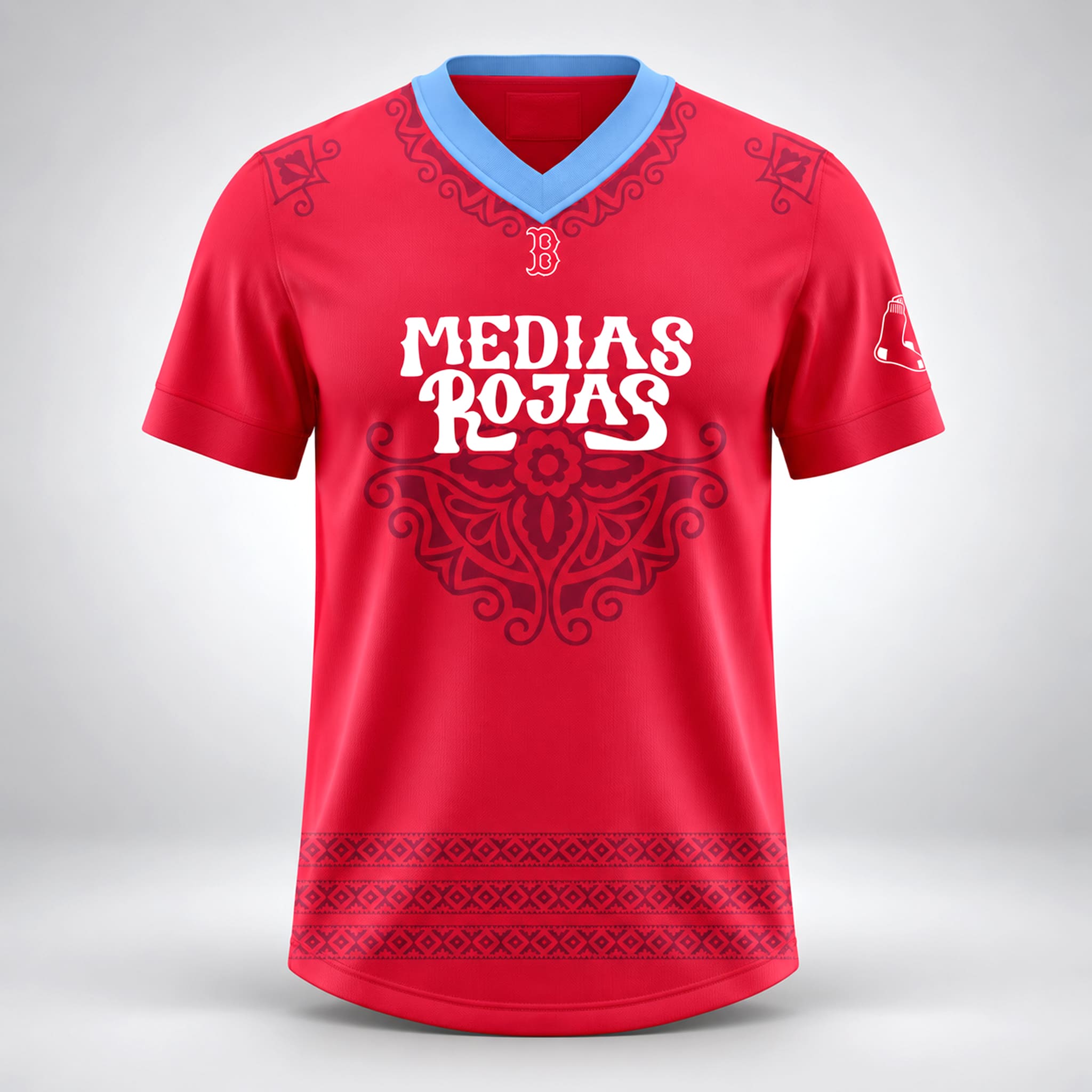 2026 Red Sox Hispanic Celebration Soccer Jersey 3 2026 Red Sox Hispanic Celebration Soccer Jersey 3