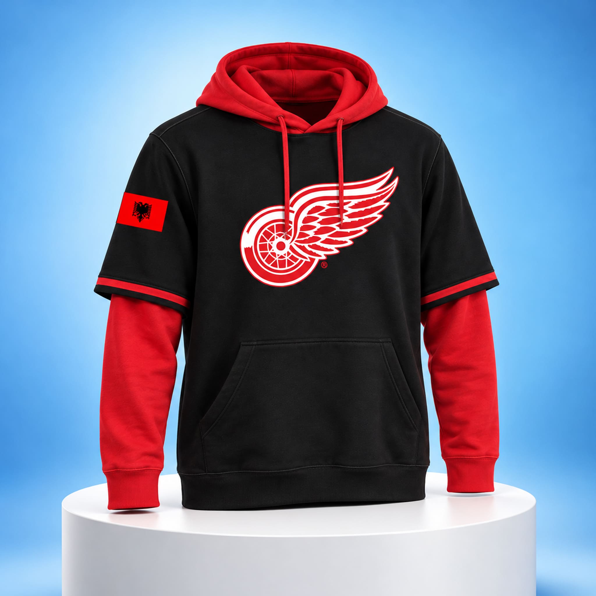 2026 Red Wings Albanian Heritage Layered Hoodie Giveaway 5 2026 Red Wings Albanian Heritage Layered Hoodie Giveaway 3