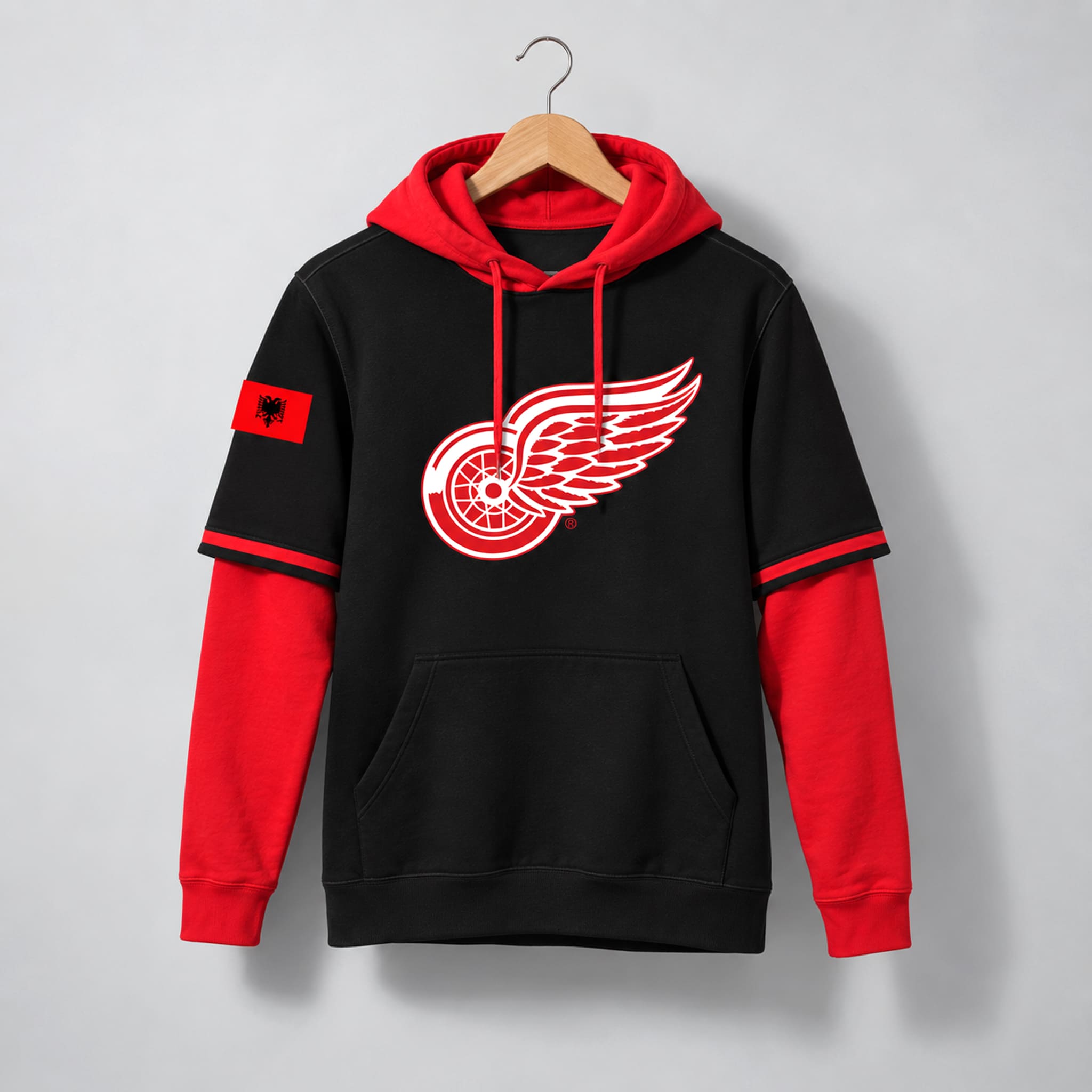 2026 Red Wings Albanian Heritage Layered Hoodie Giveaway 1 2026 Red Wings Albanian Heritage Layered Hoodie Giveaway