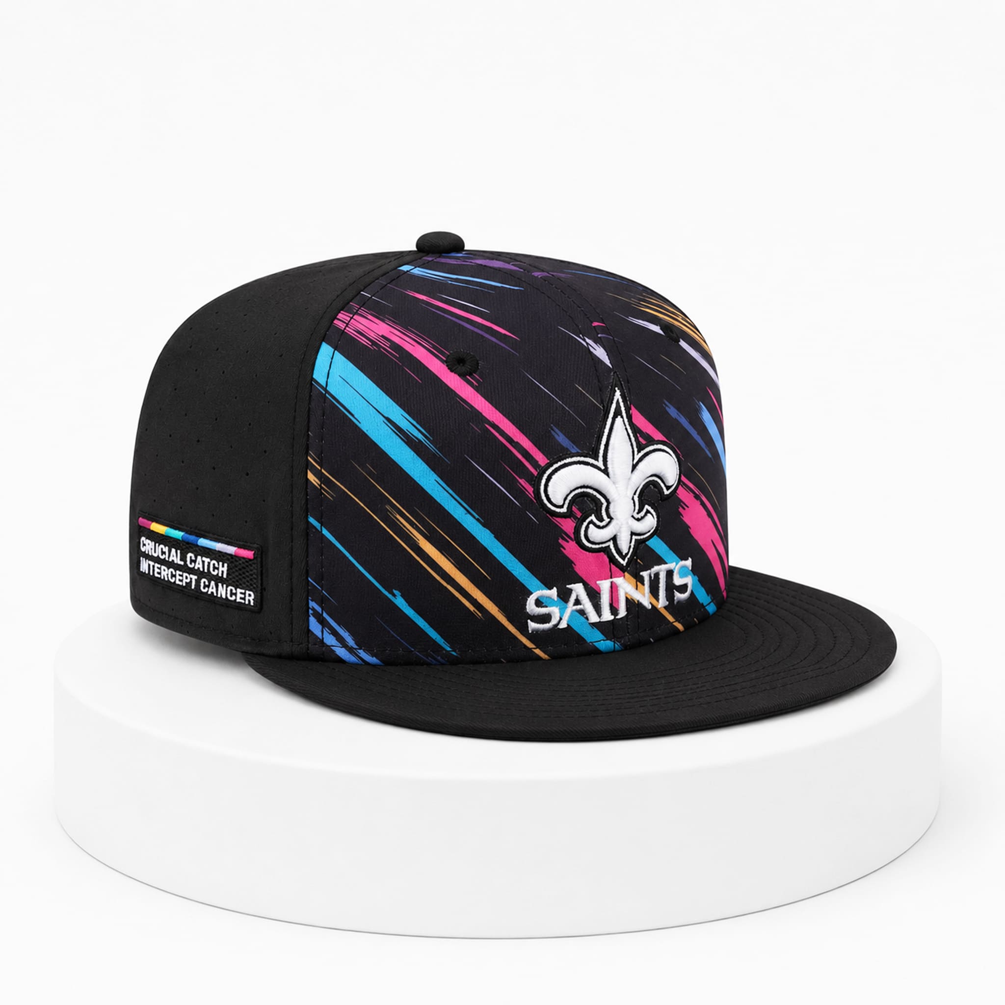 2026 Saints Crucial Catch Cancer Hat 8 2026 Saints Crucial Catch Cancer Hat 3 1