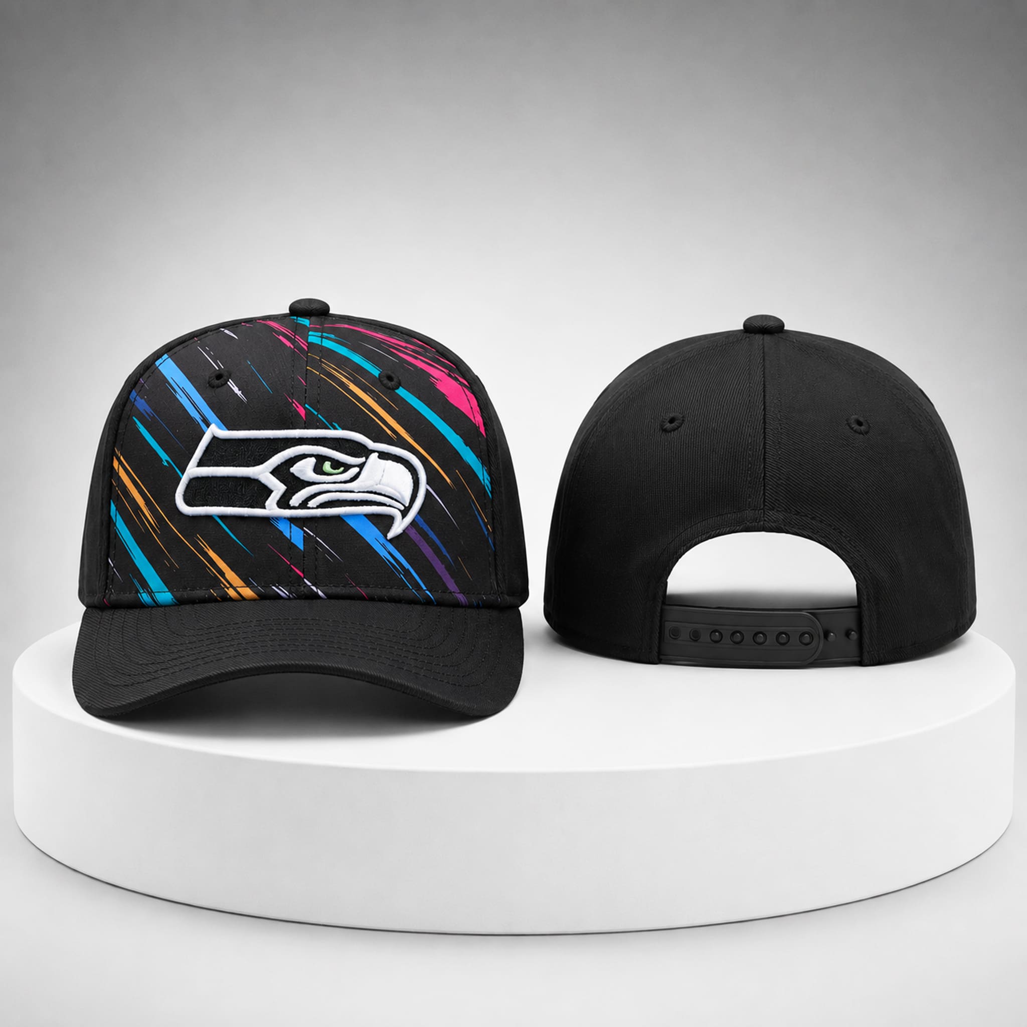 2026 Seahawks Crucial Catch Cancer Hat 4 2026 Seahawks Crucial Catch Cancer Hat 1