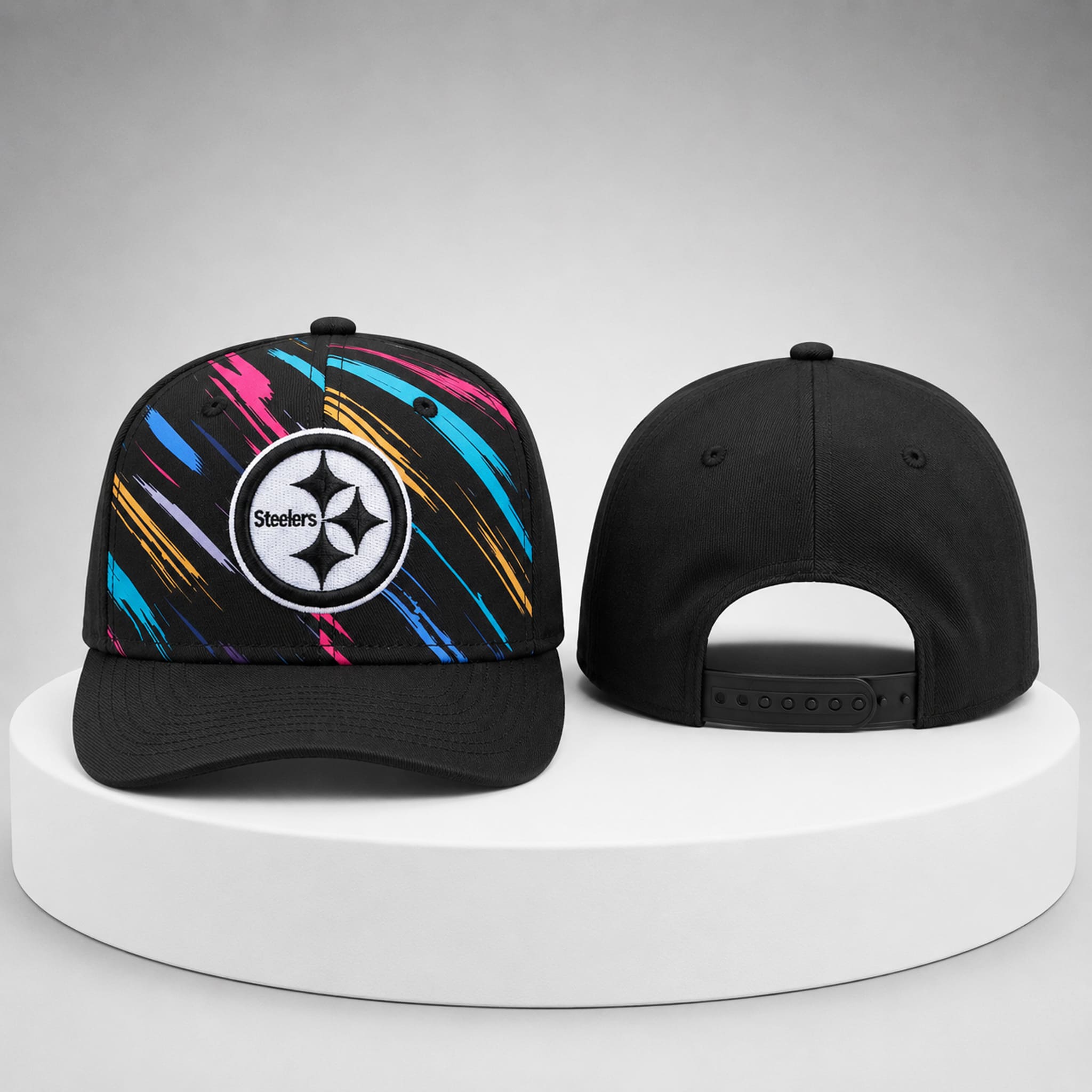 2026 Steelers Crucial Catch Cancer Hat 2 2026 Steelers Crucial Catch Cancer Hat 2
