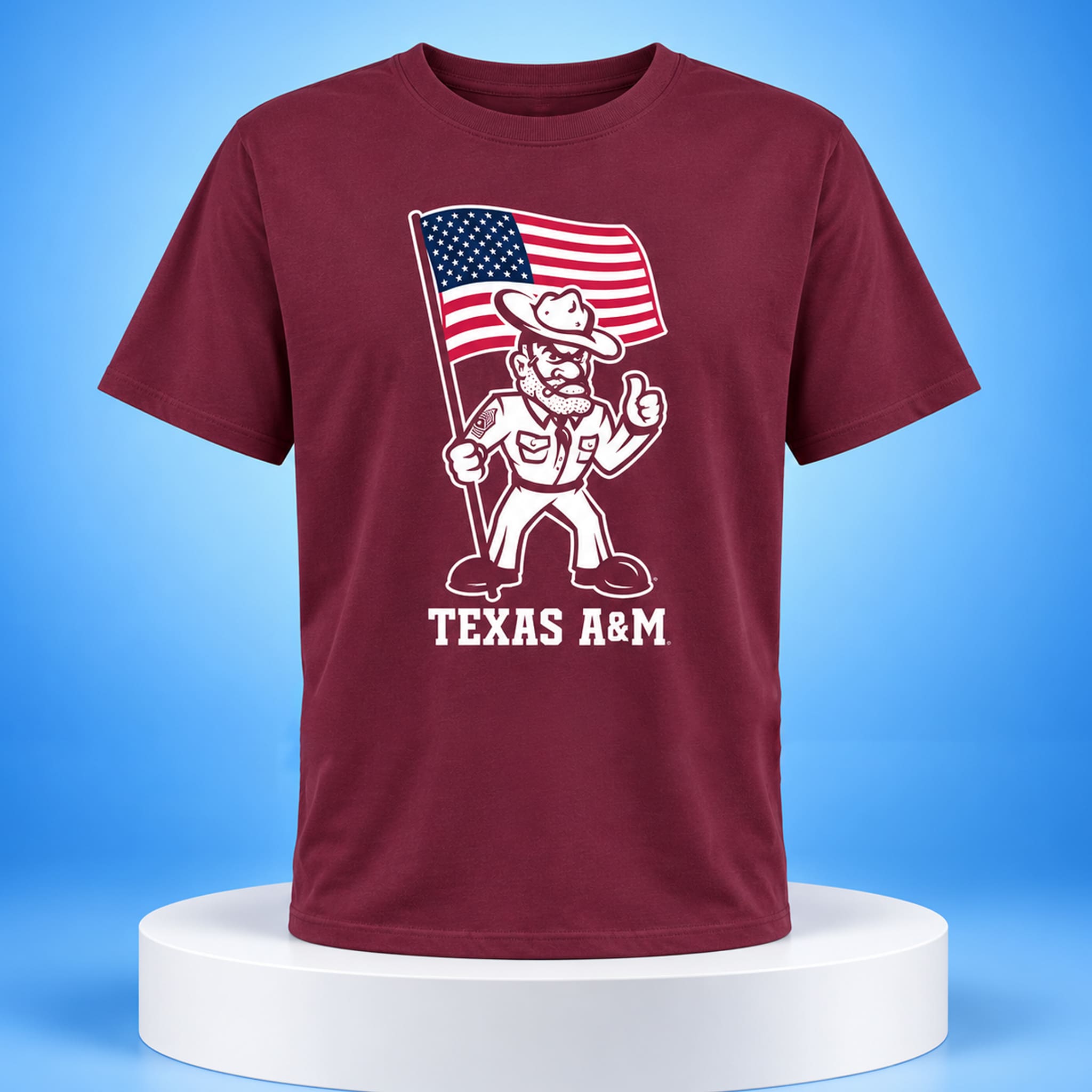 2026 Texas A&M Ol' Sarge American Flag Shirt 4 2026 Texas AM Ol Sarge American Flag Shirt