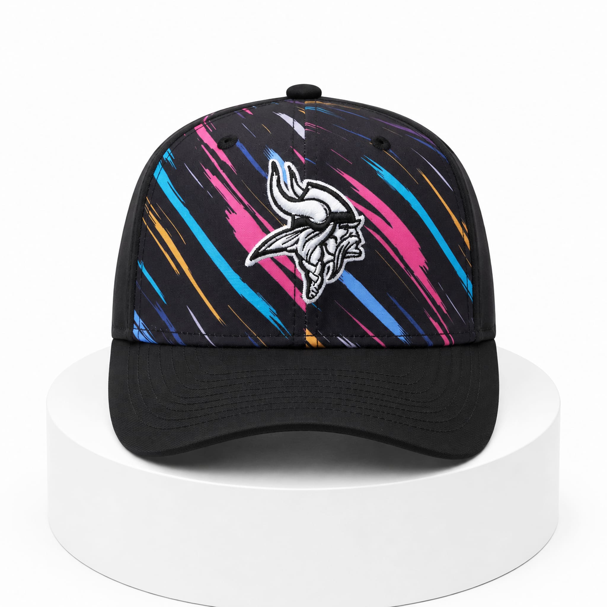 2026 Vikings Crucial Catch Cancer Hat 3 2026 Vikings Crucial Catch Cancer Hat 3