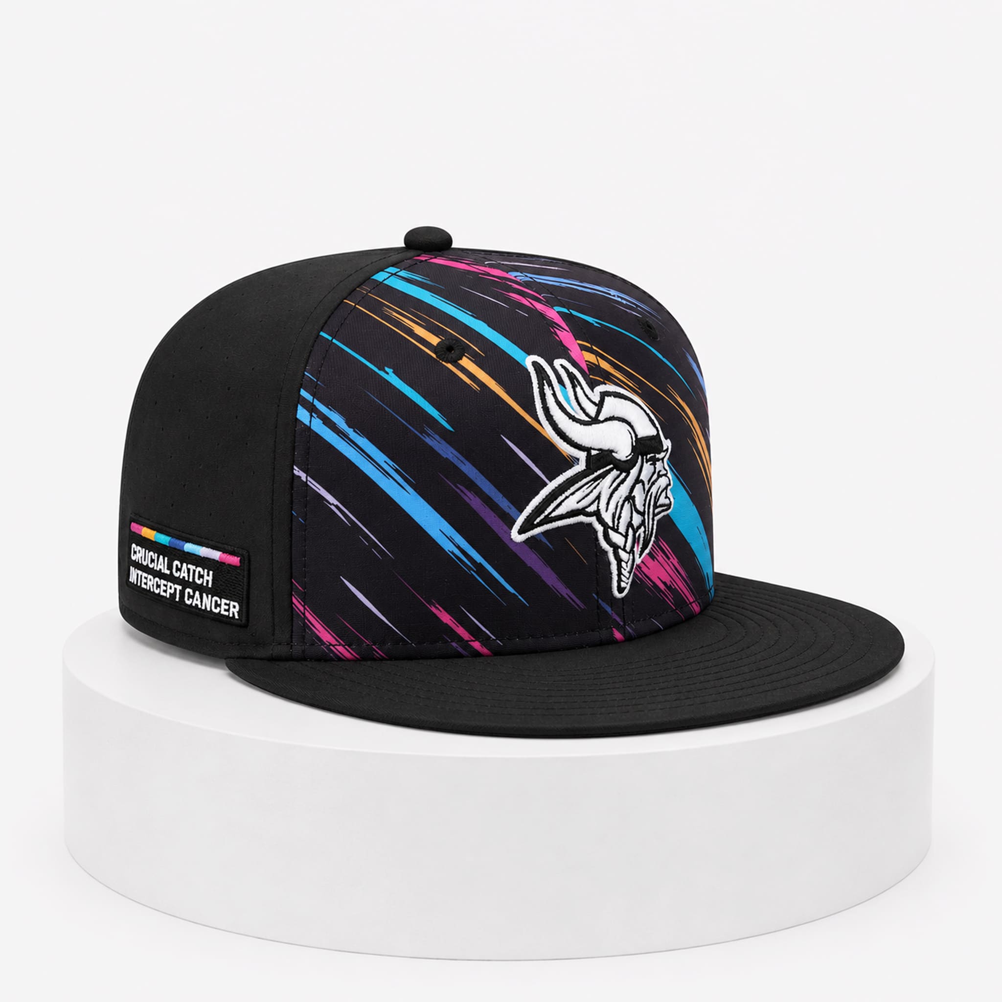 2026 Vikings Crucial Catch Cancer Hat 4 2026 Vikings Crucial Catch Cancer Hat 4