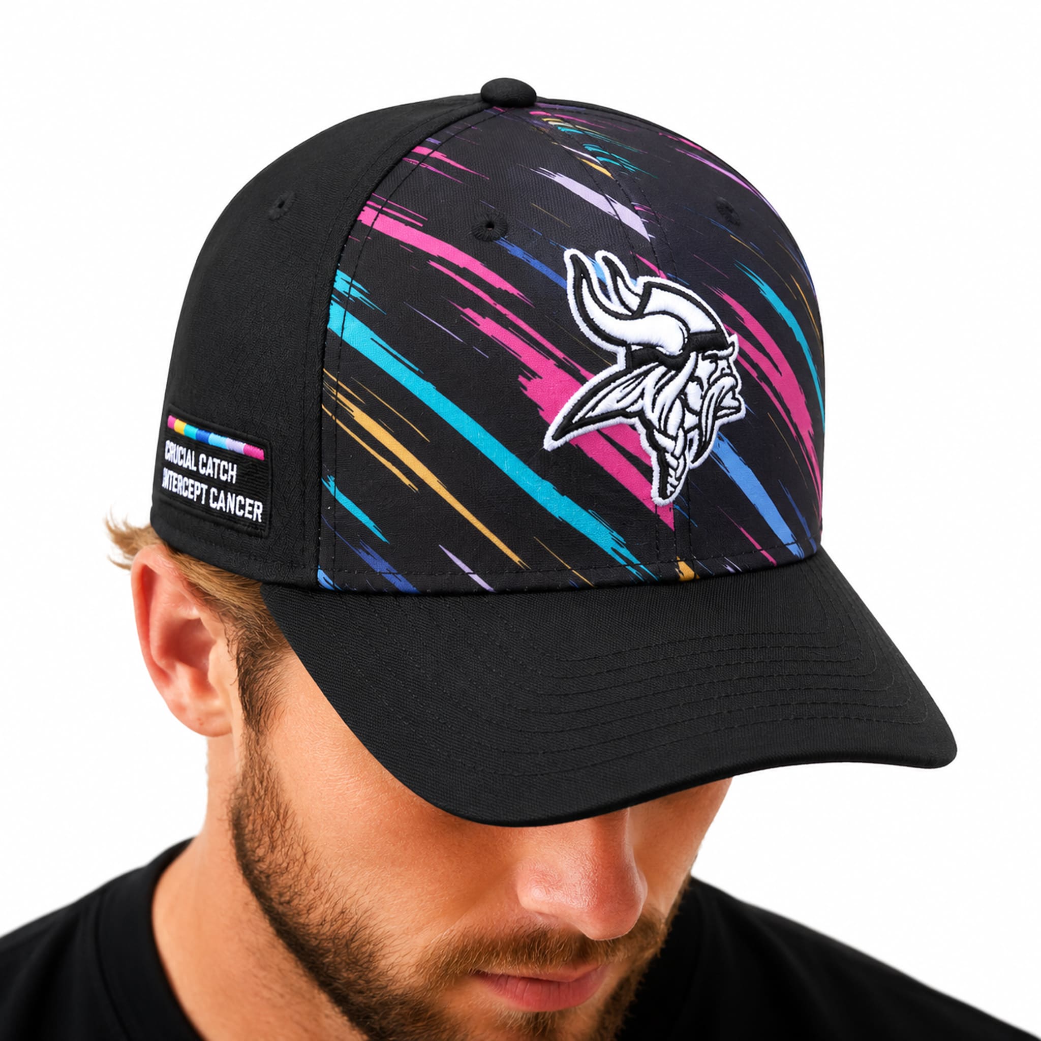 2026 Vikings Crucial Catch Cancer Hat