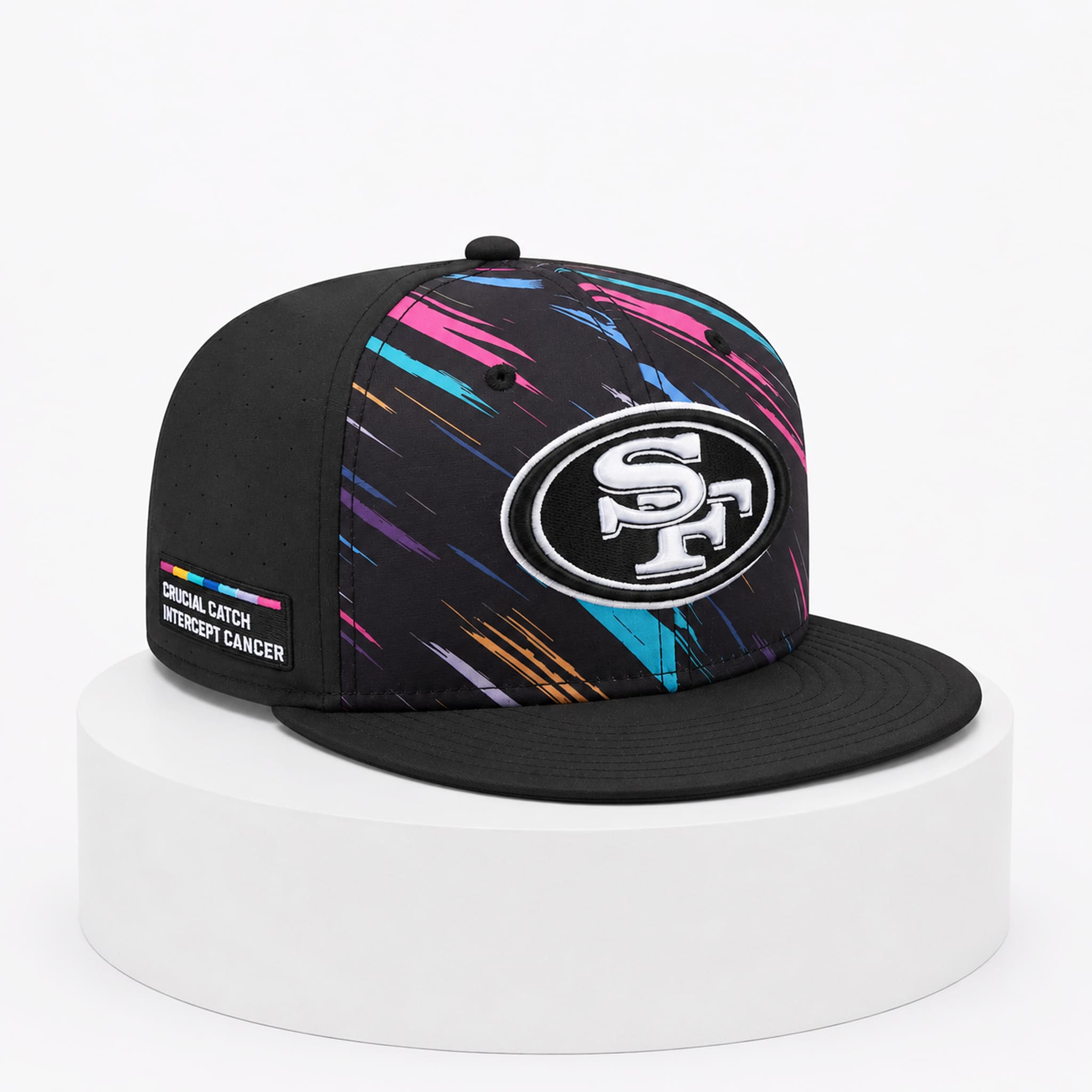 49ers Crucial Catch Cancer Hat 2026 5 49ers Crucial Catch Cancer Hat 2026