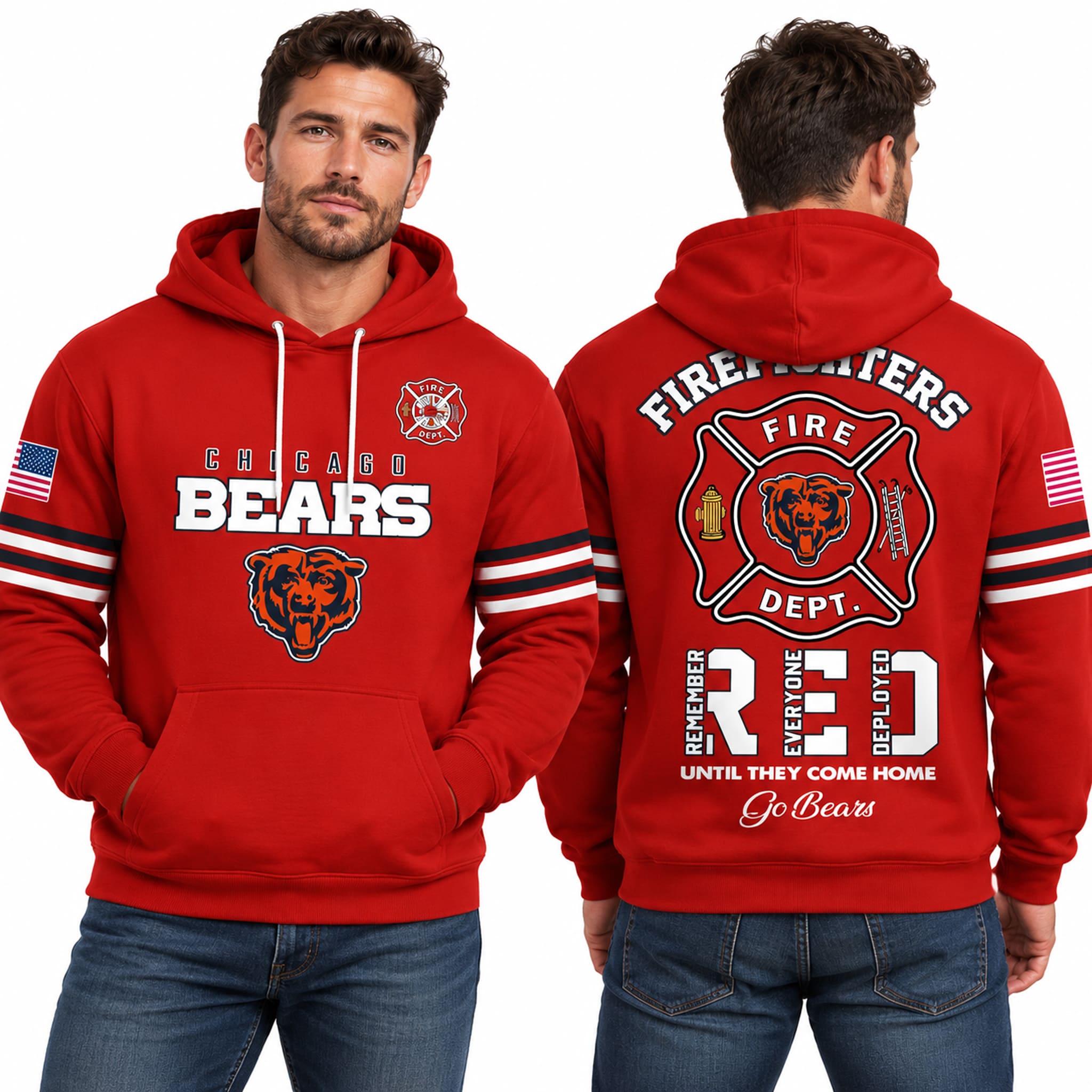 Bears Firefighters Appreciation 2026 Hoodie 2 Bears Firefighters Appreciation 2026 Hoodie 2